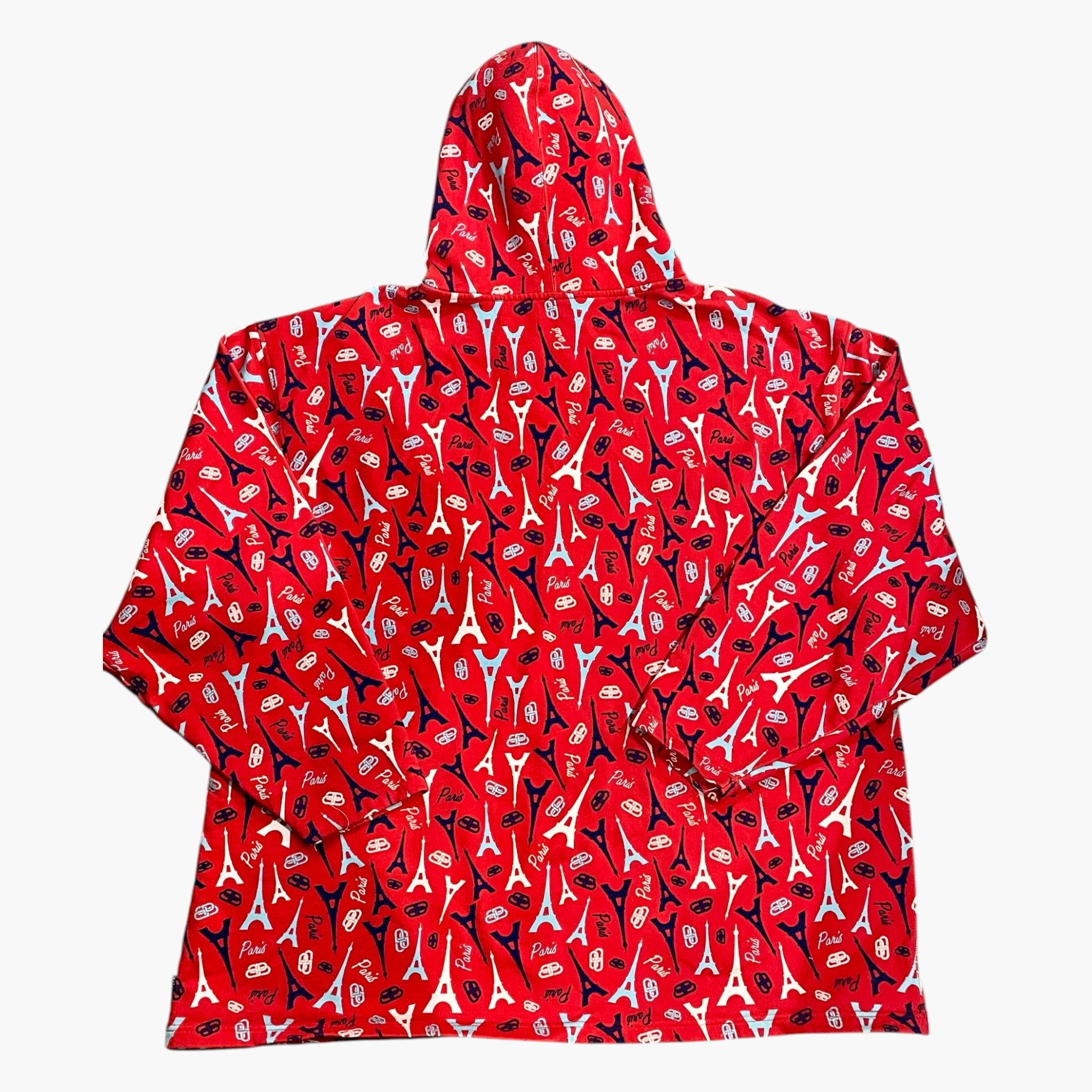 Balenciaga Eiffel Tower Red Hoodie
