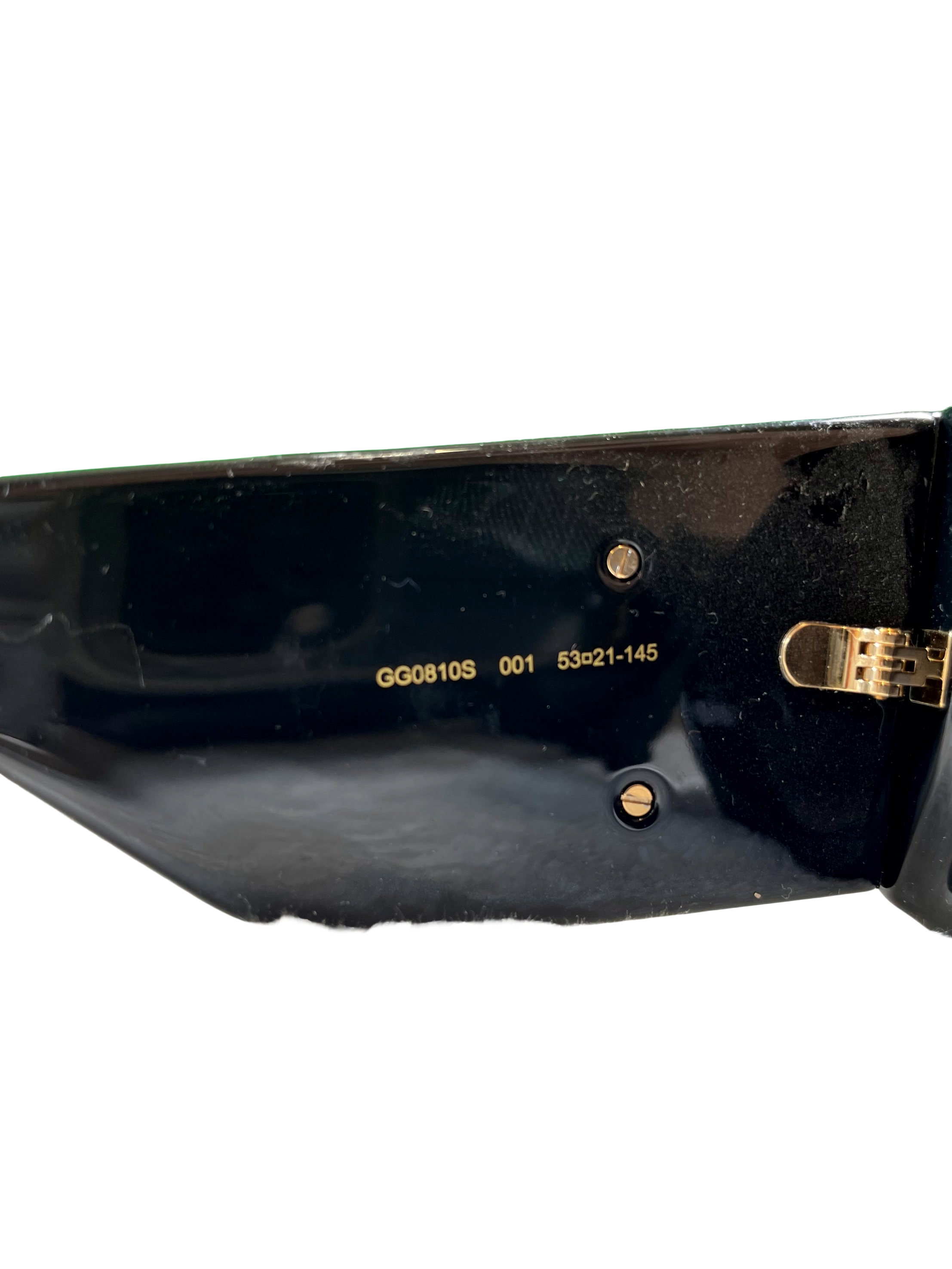 Gucci Black & Gold Sunglasses