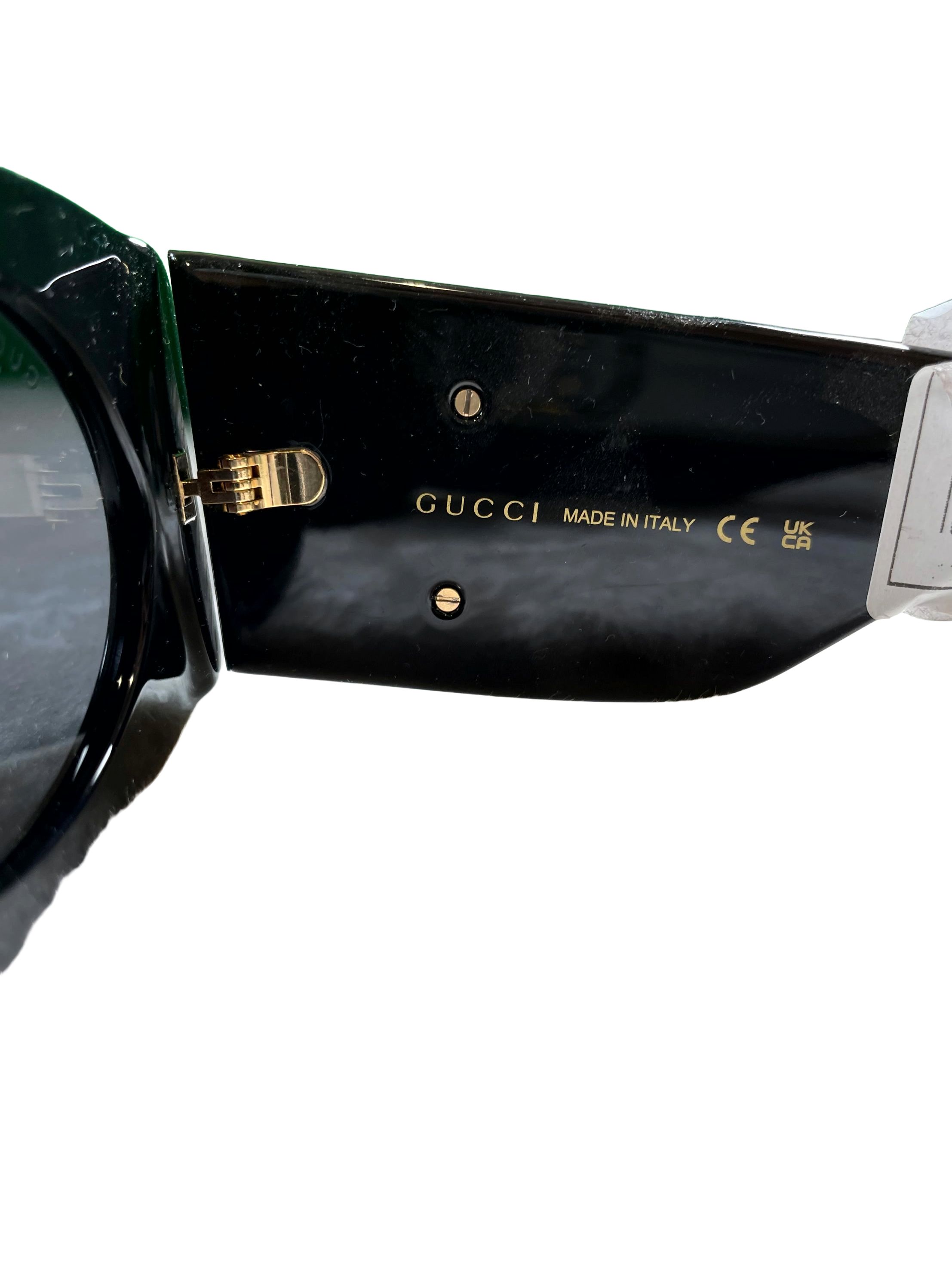 Gucci Black & Gold Sunglasses