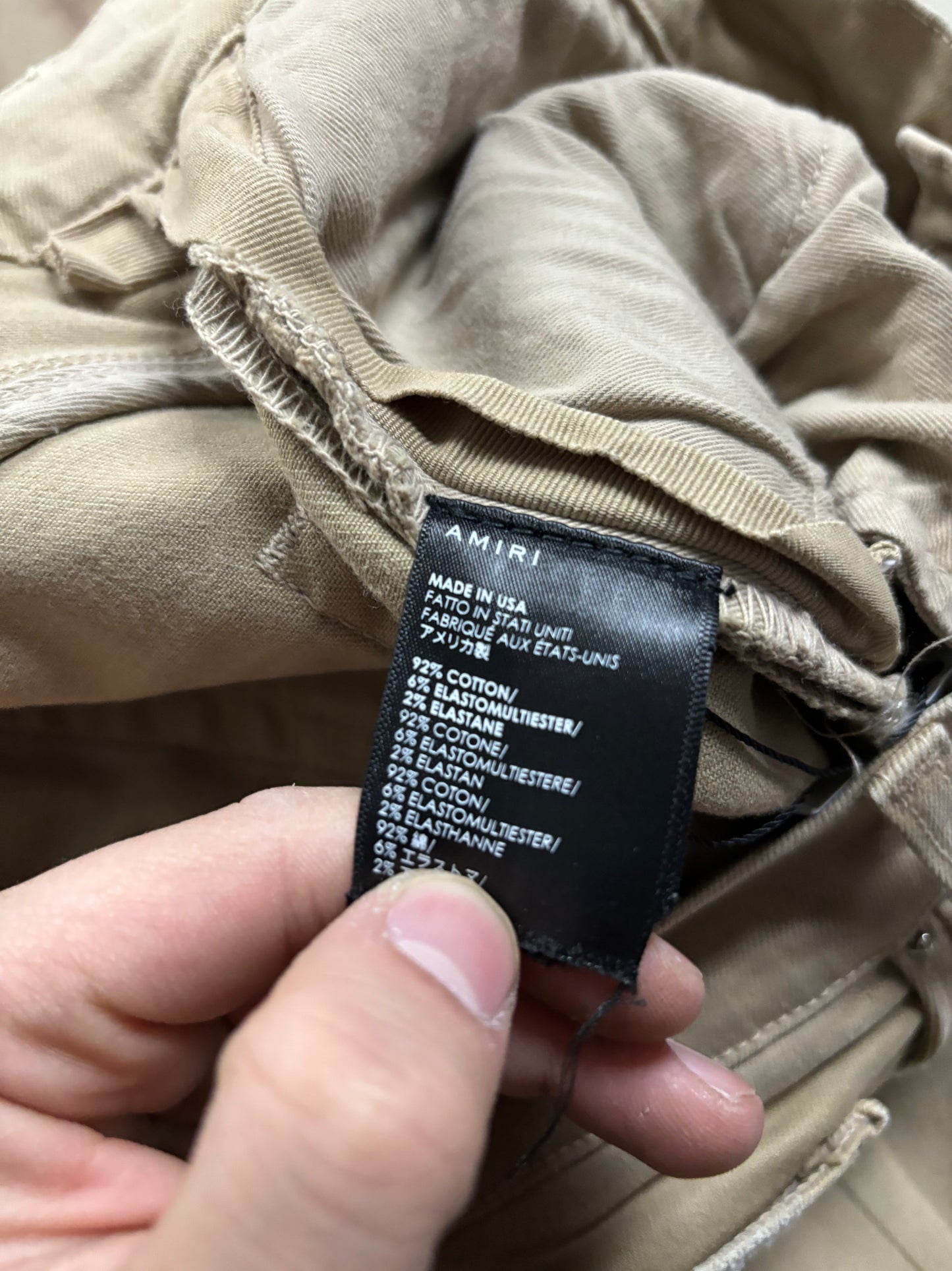 Amiri MX1 Jeans Tan Tan Used 36