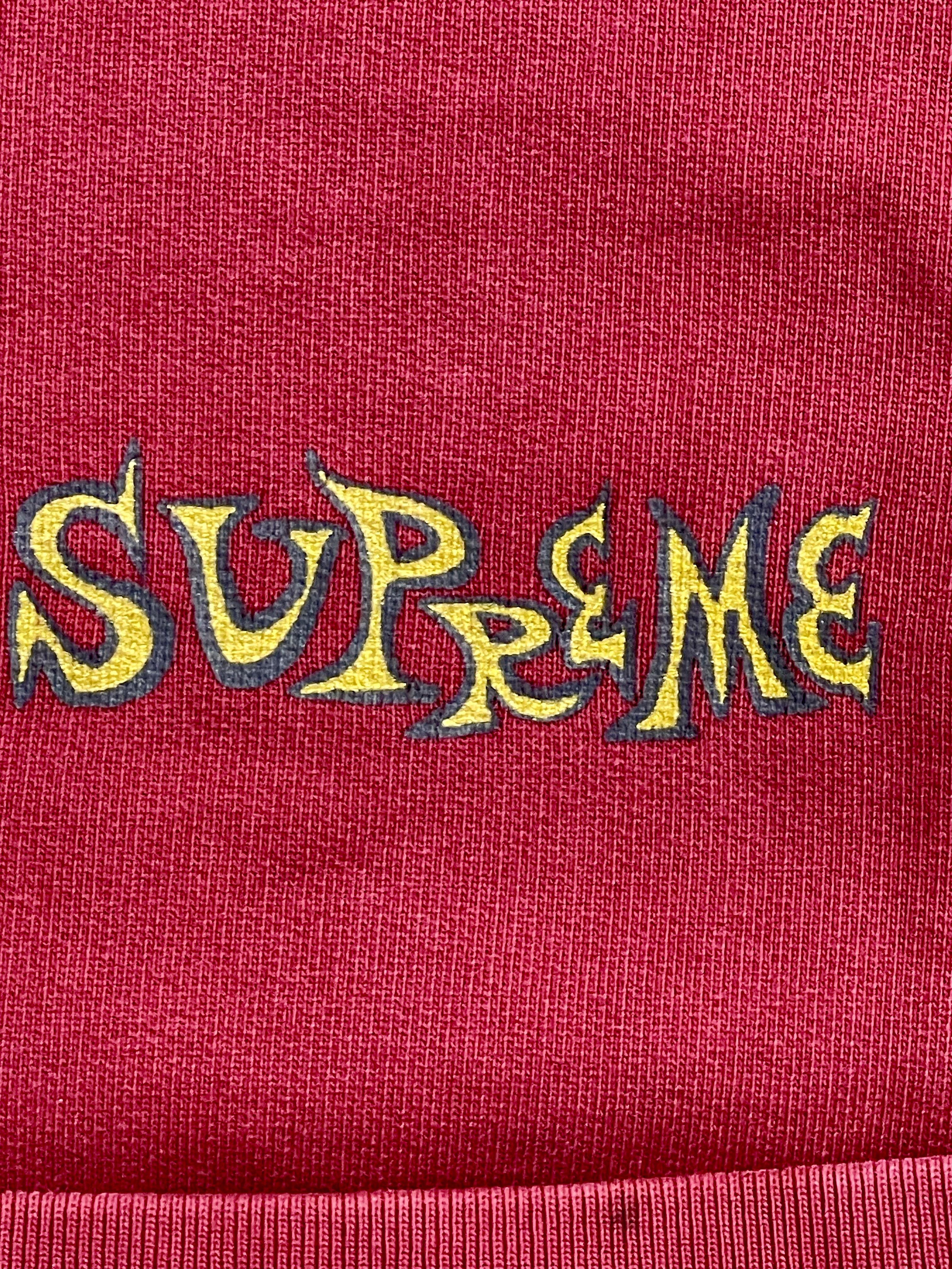 Supreme Portrait Burgundy Hoodie