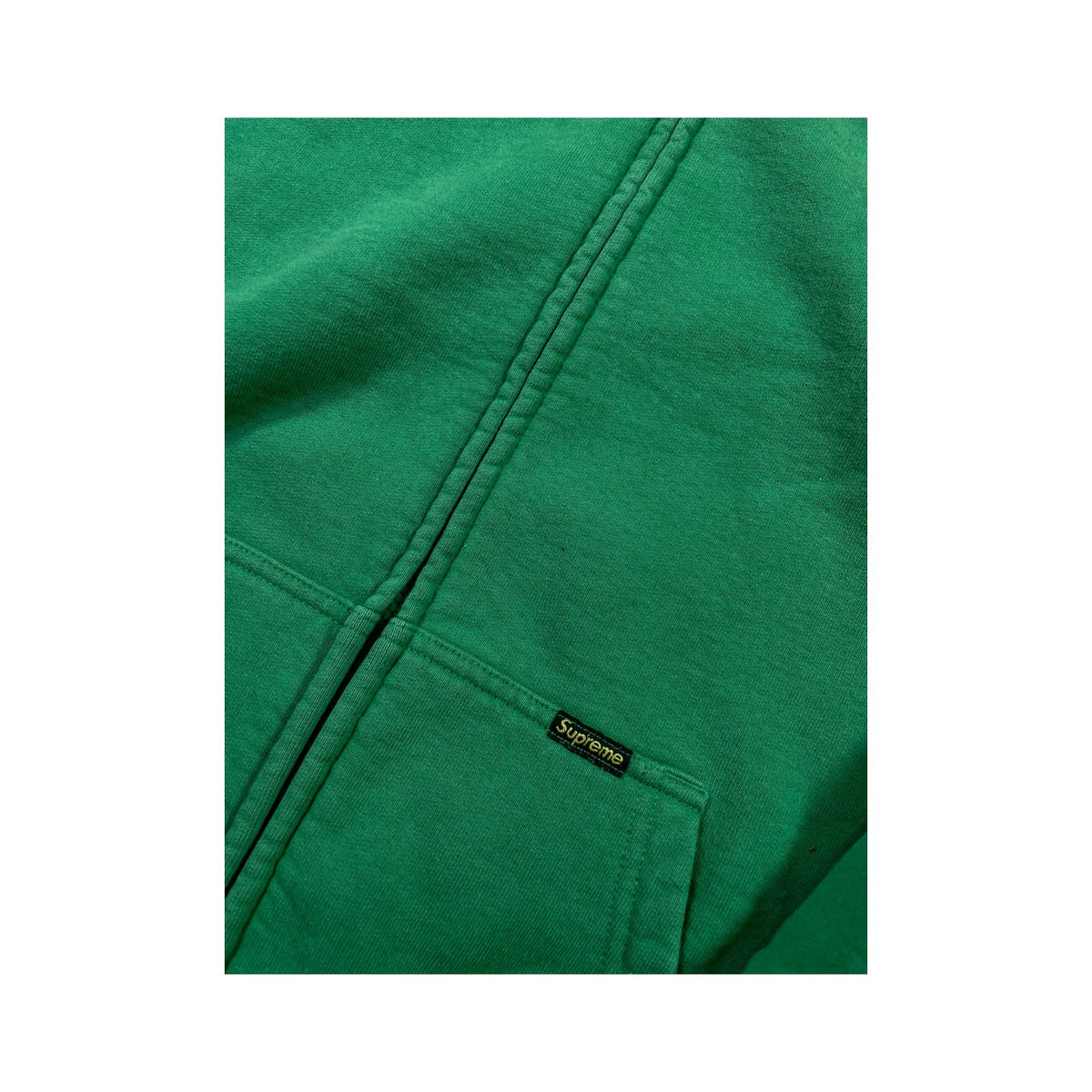 Supreme Small Box Zip Up Green Hoodie