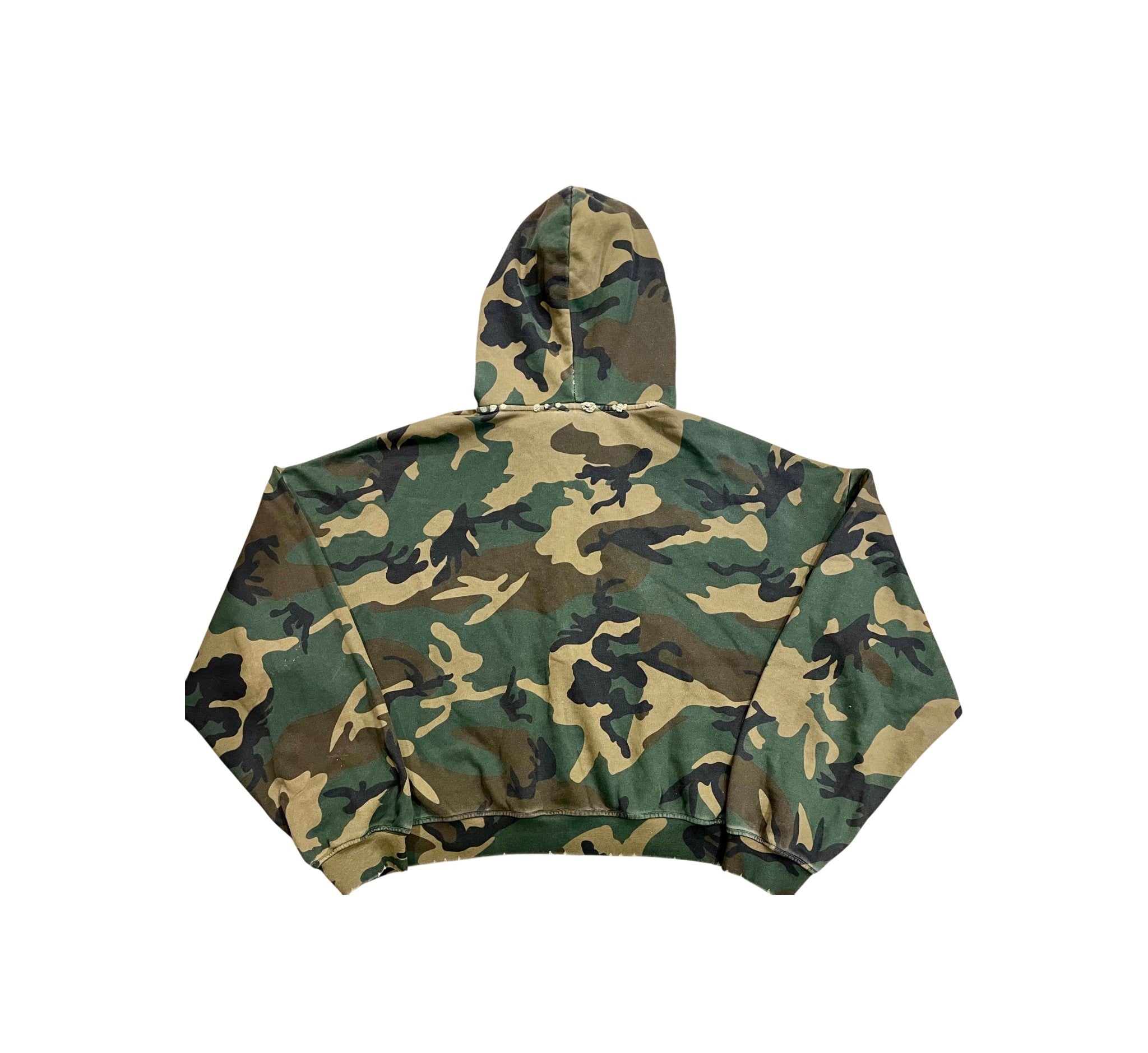 GV Gallery Caution Zip Up Camo Yellow Hoodie