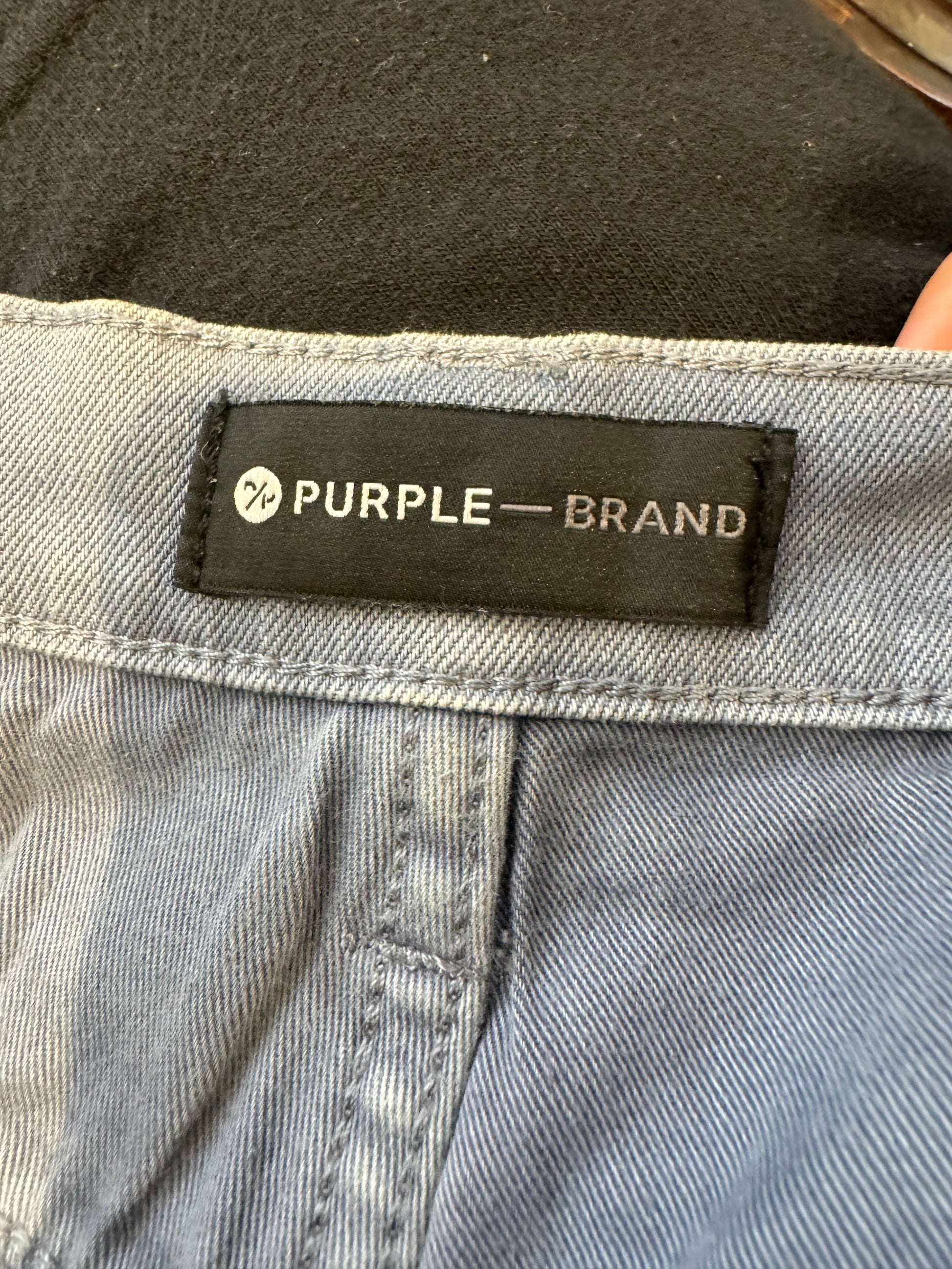 Purple Brand Light Wash Paint Splatter Jeans Used 30