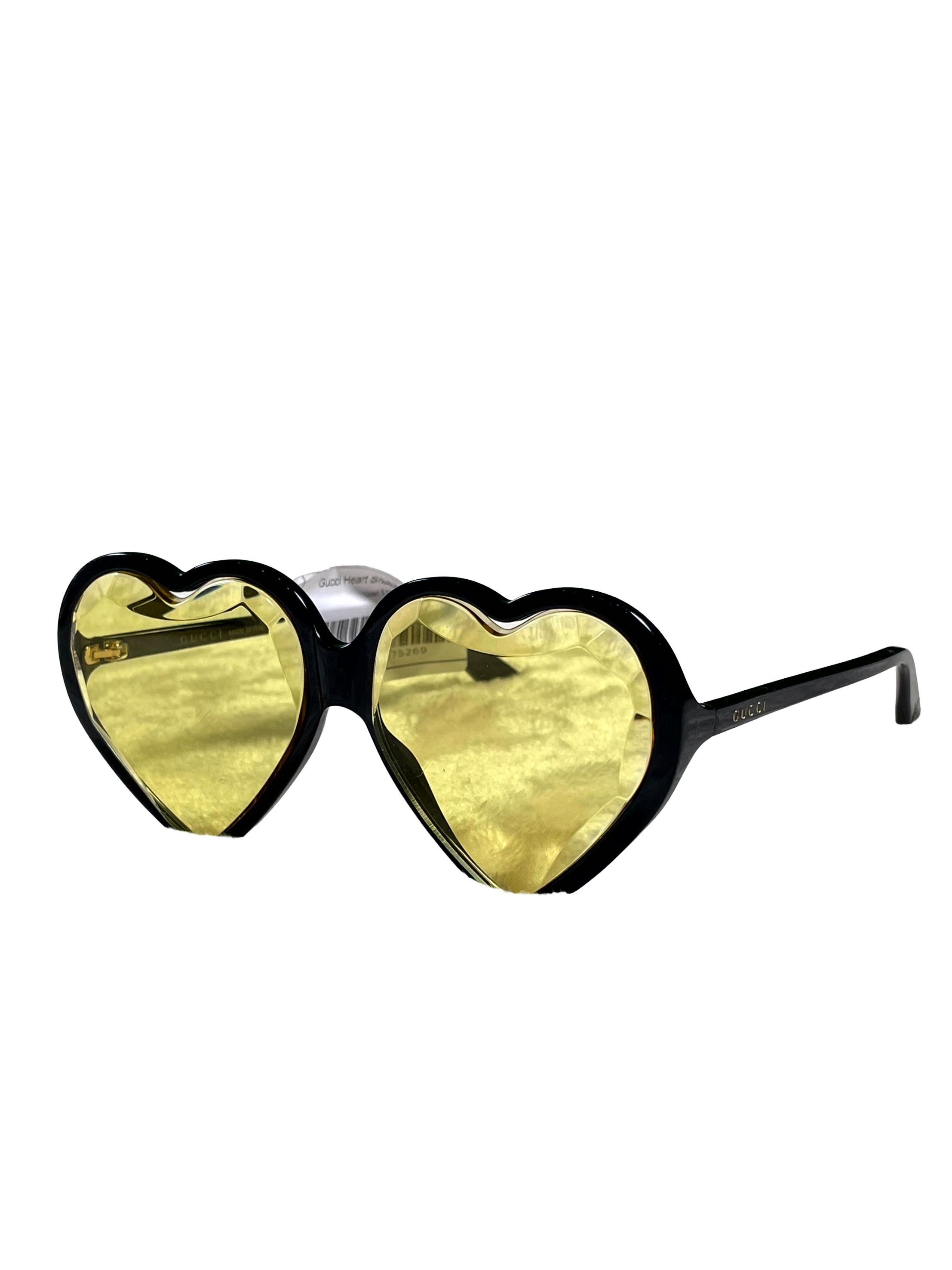 Gucci Heart Shades Black Sunglasses