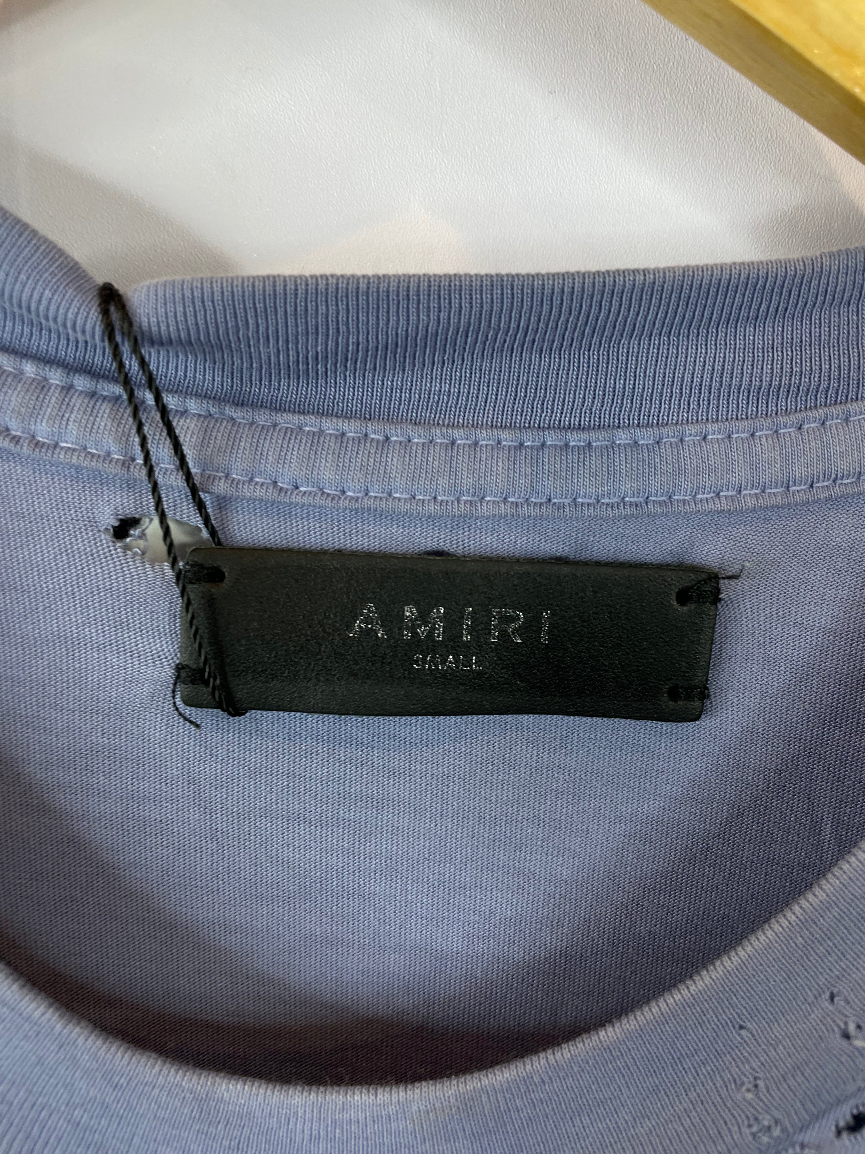 Amiri Teddy Bear Distressed Tee Used Small