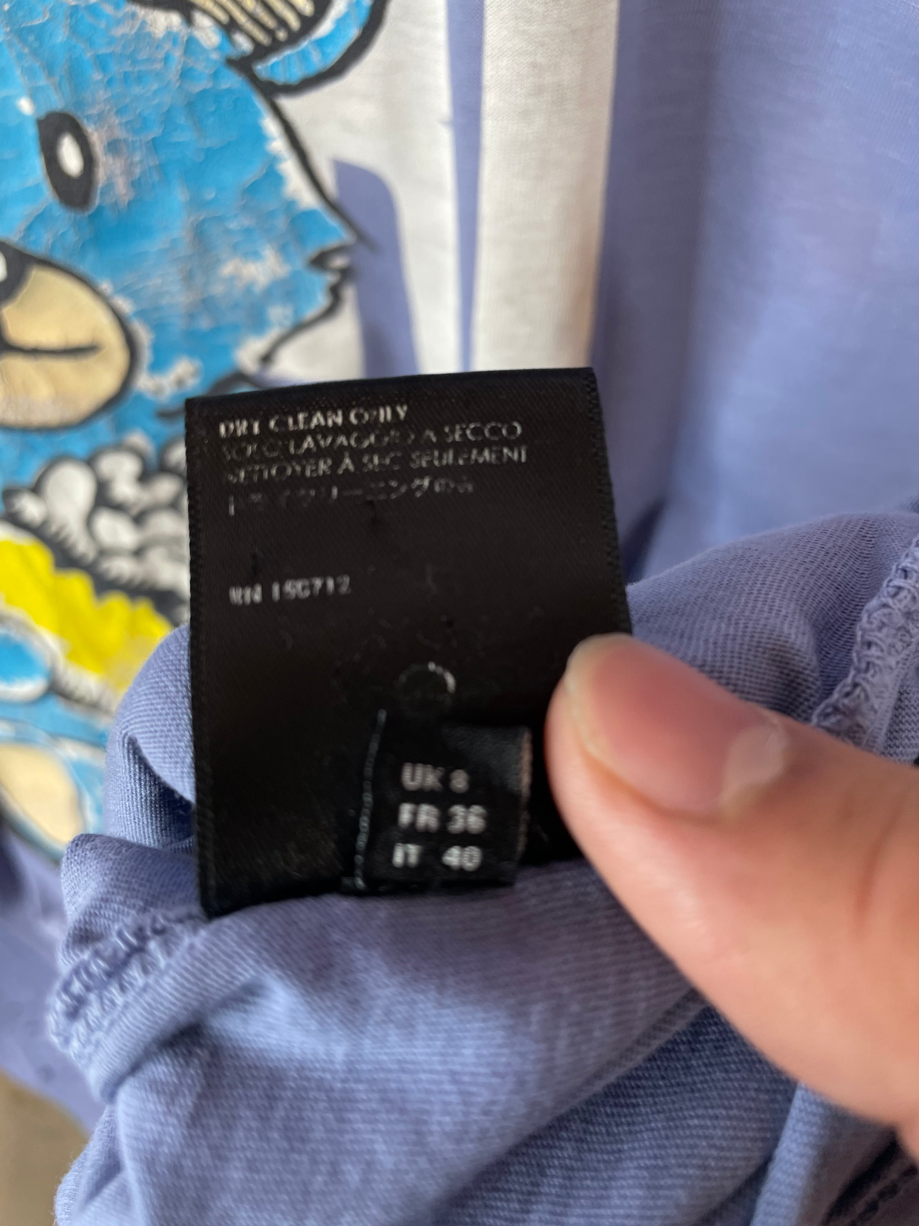 Amiri Teddy Bear Distressed Tee Used Small