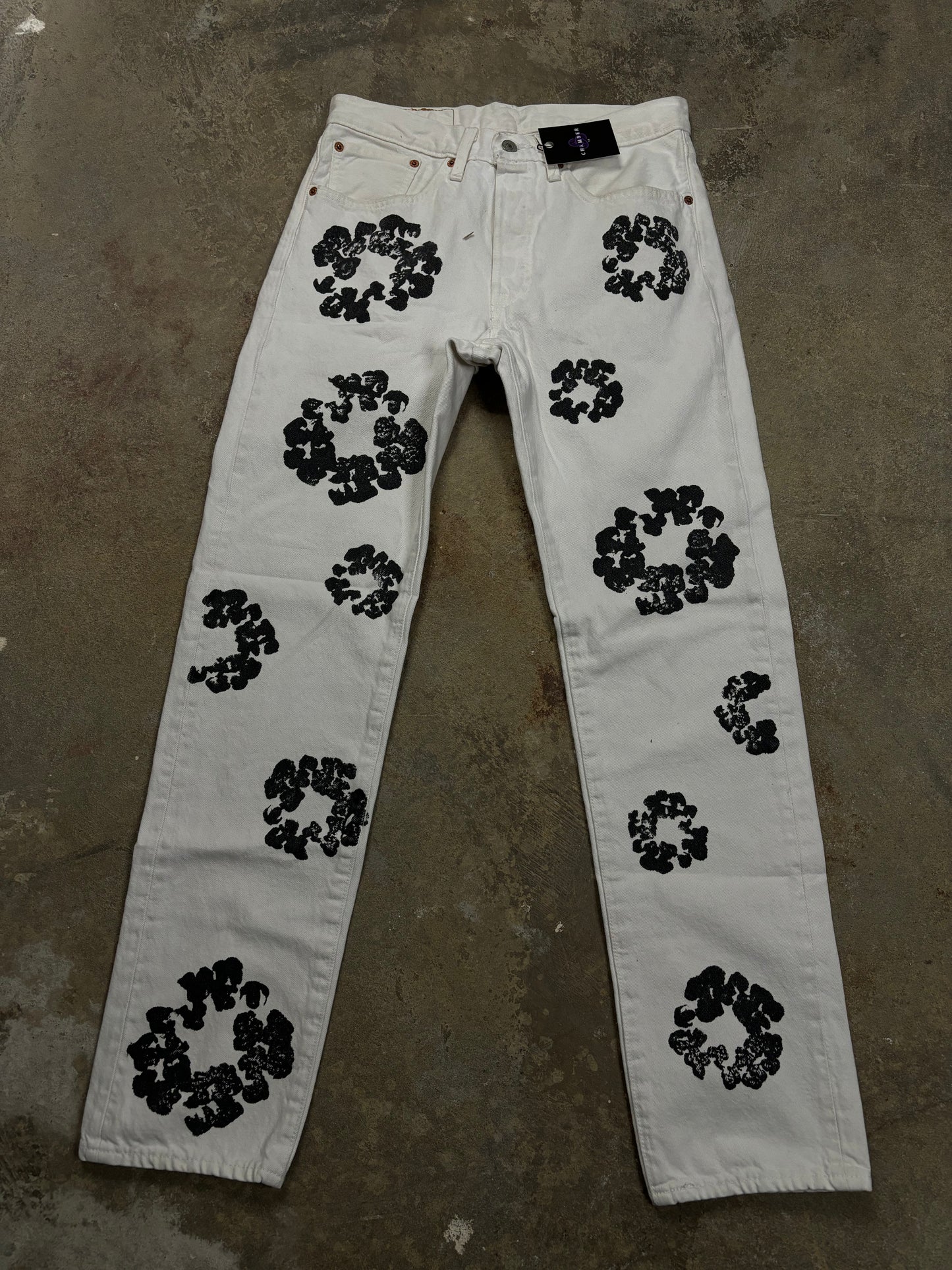 Denim Tears Jeans White Used 31