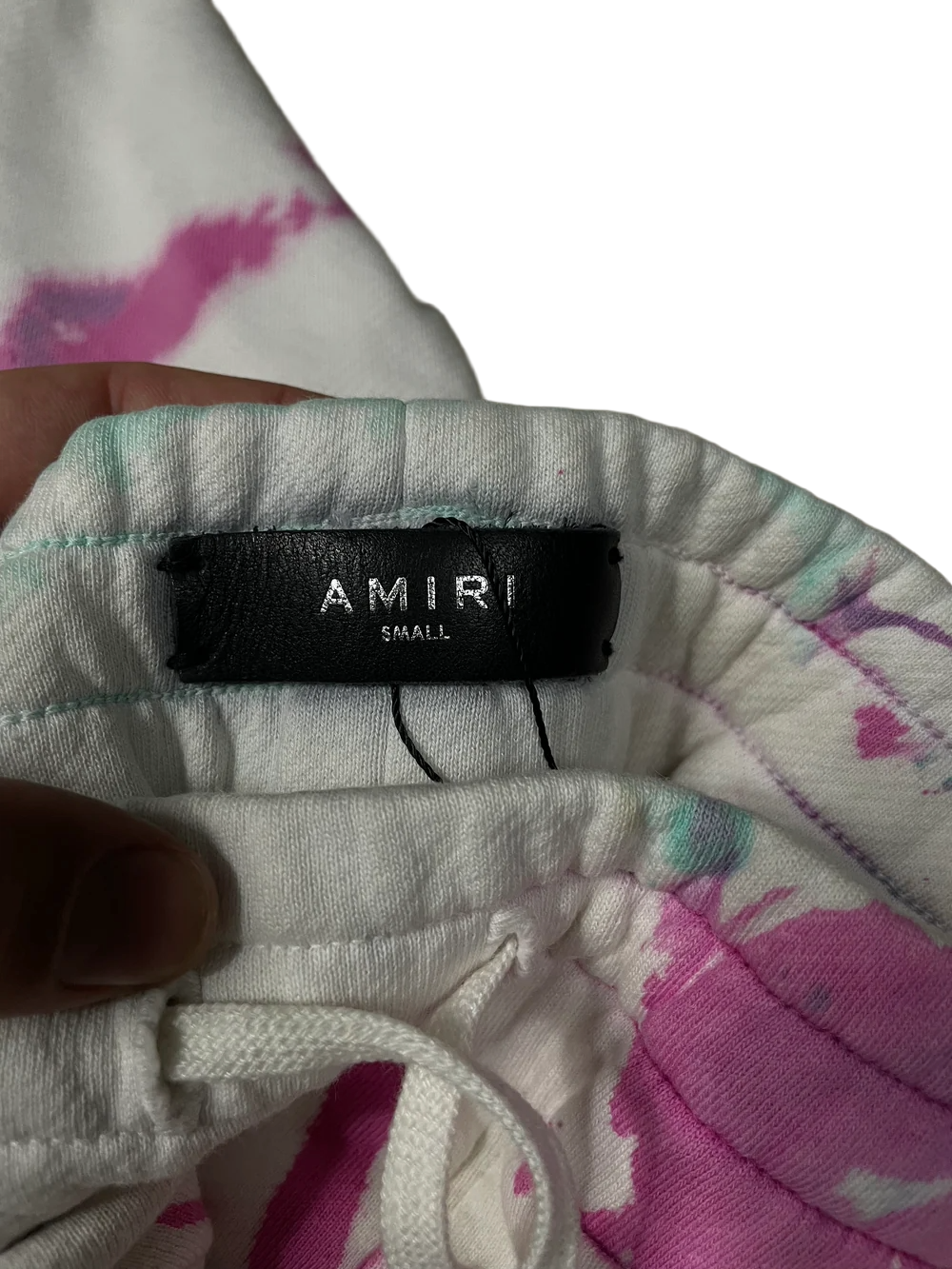 Amiri Tye Dye White, Pink & Mint Sweatsuit