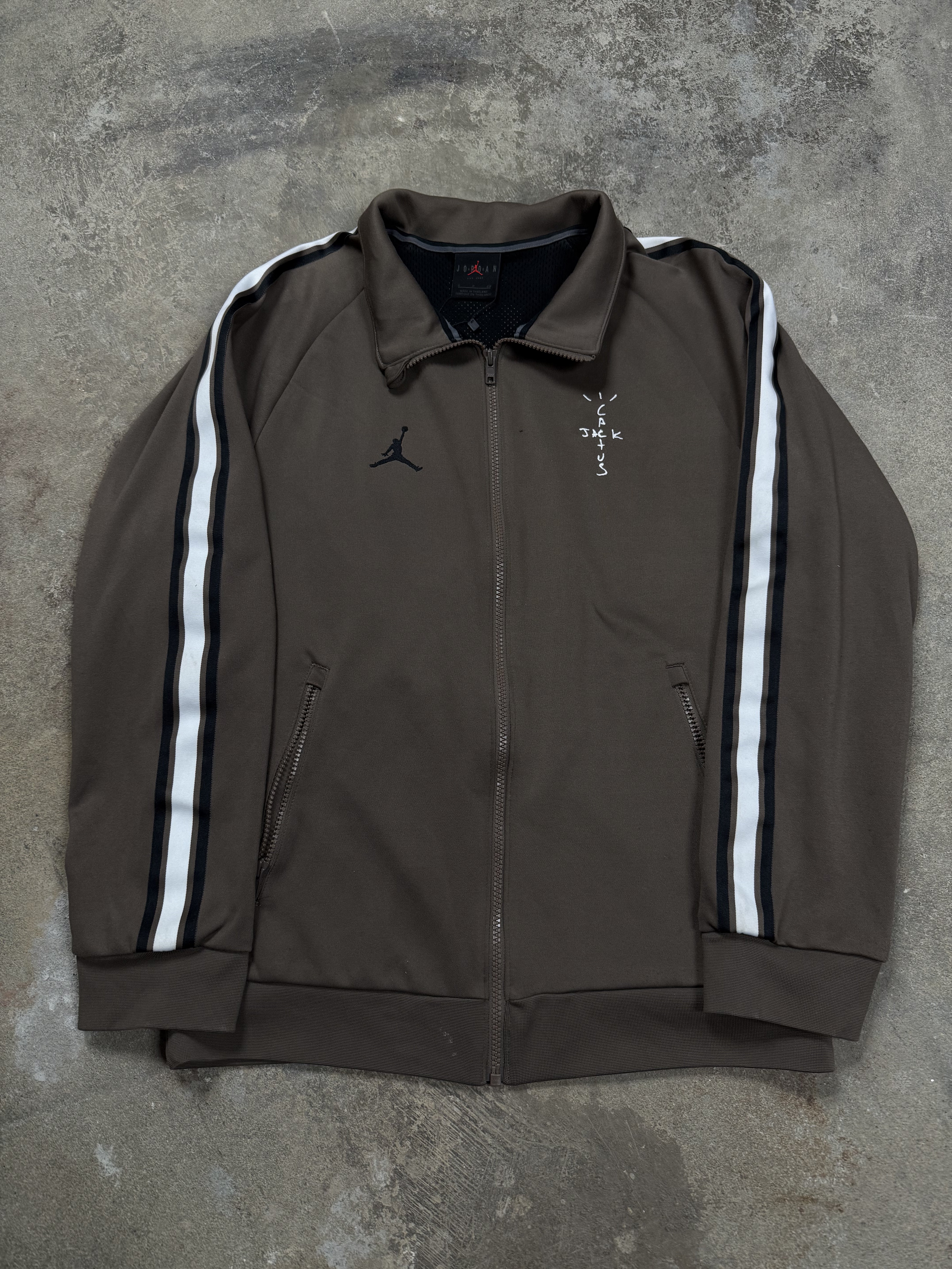 Cactus Jack Jordan Track Jacket Brown Used Small
