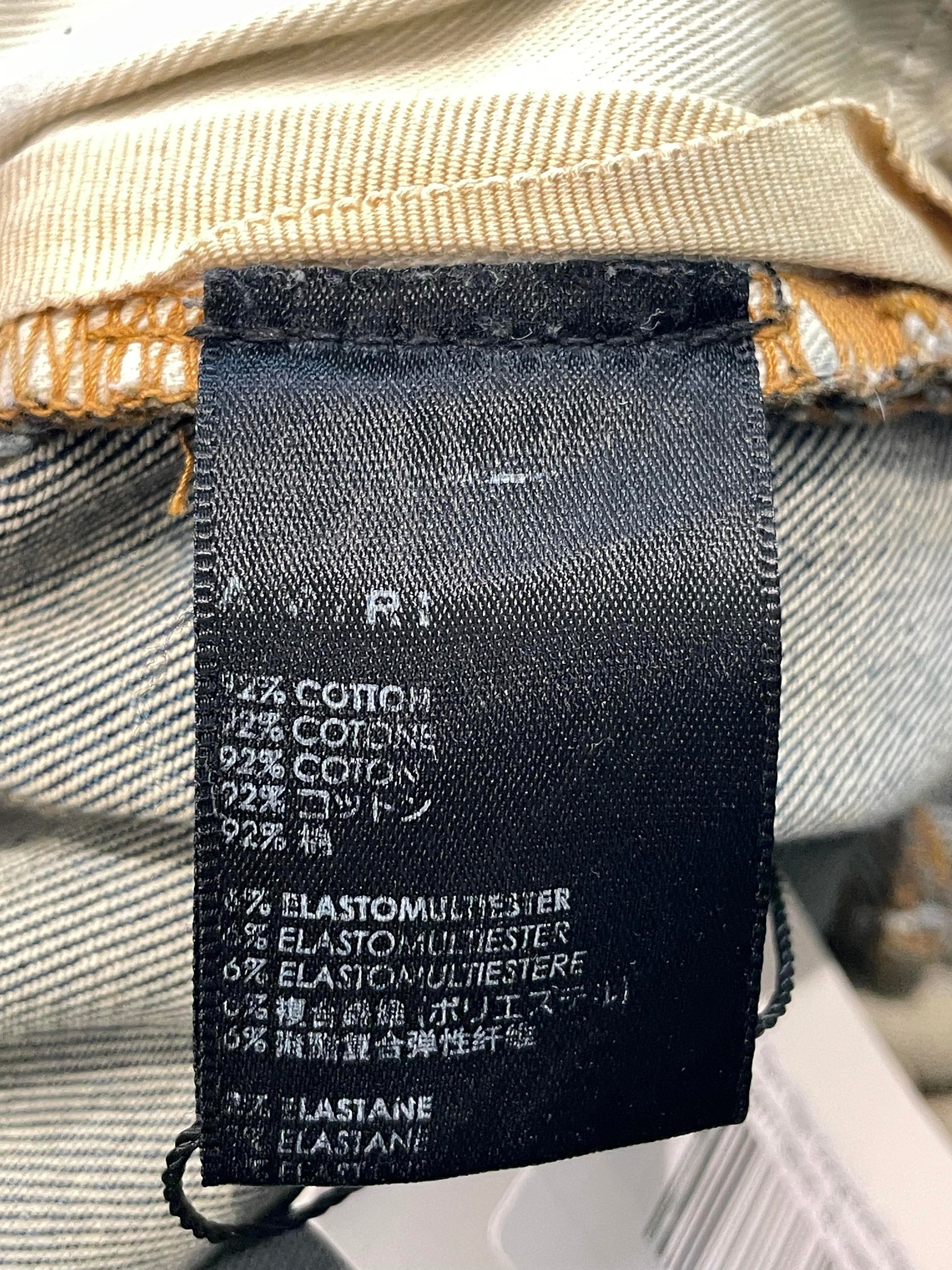 Amiri MX1 Dark Wash Orange Patch Jeans