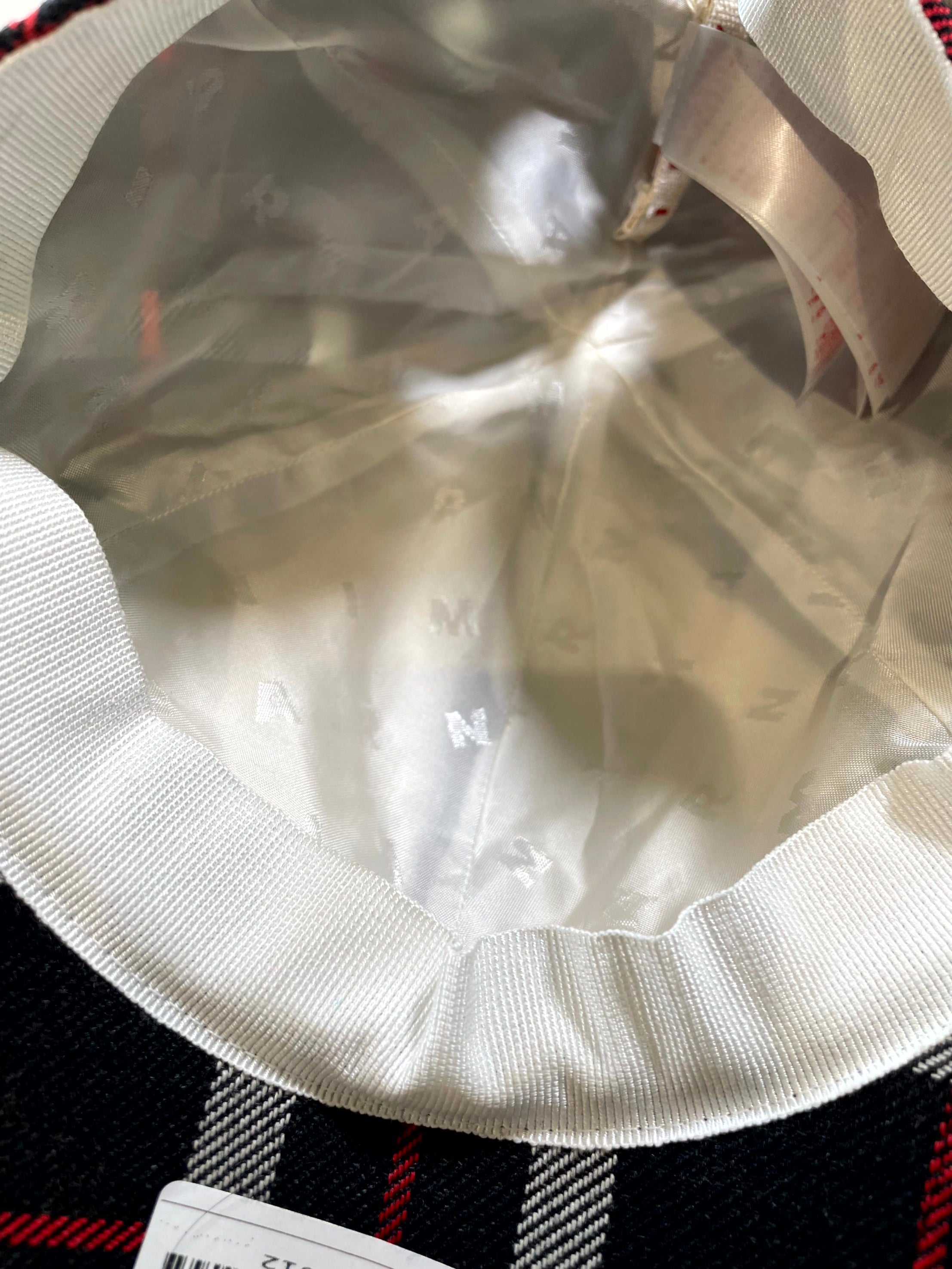 Marni Flannel Distressed Black & Red Cap