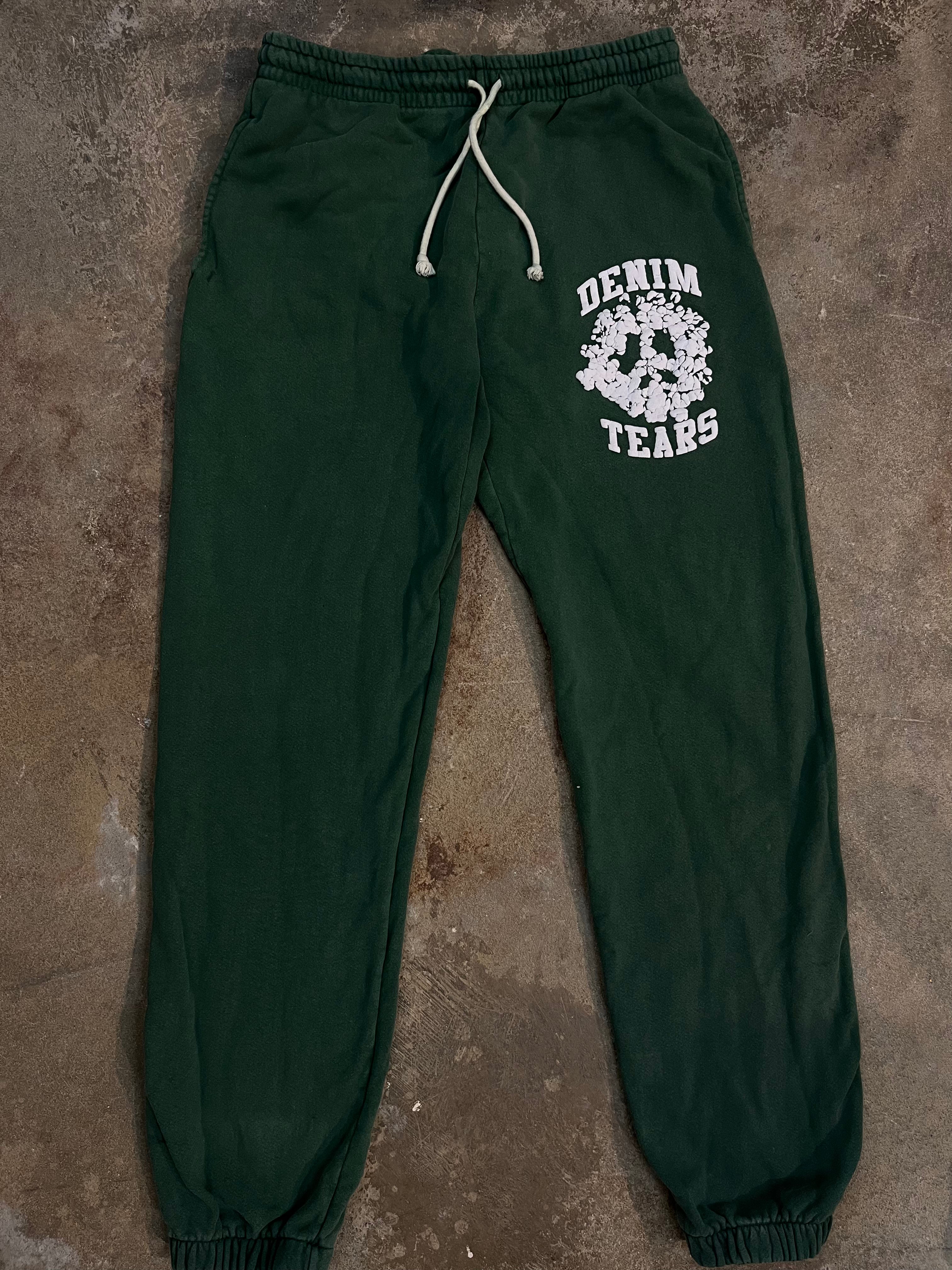 Denim Tears University Sweats Green Used Large