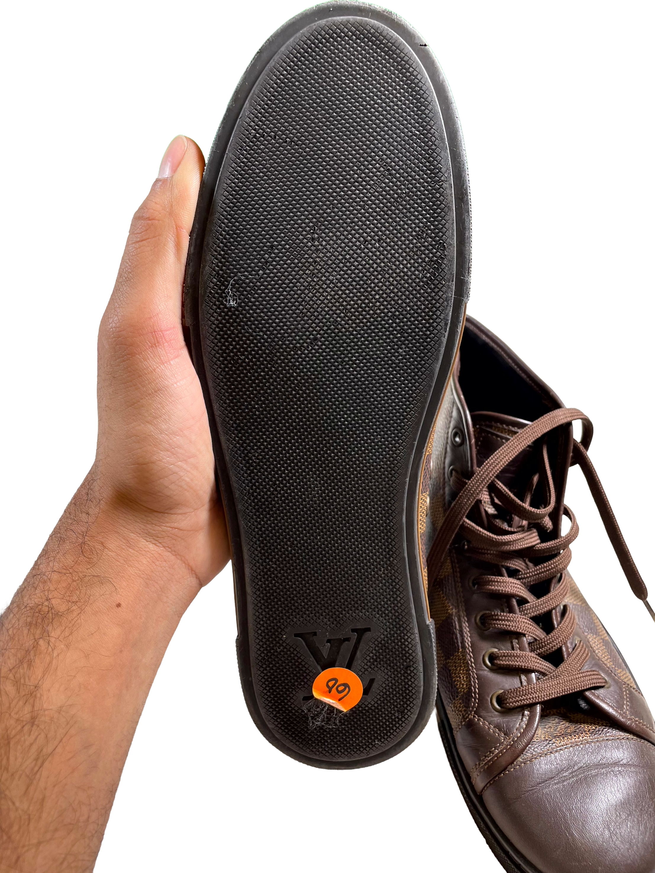 Louis Vuitton Damier High Top Brown Sneakers