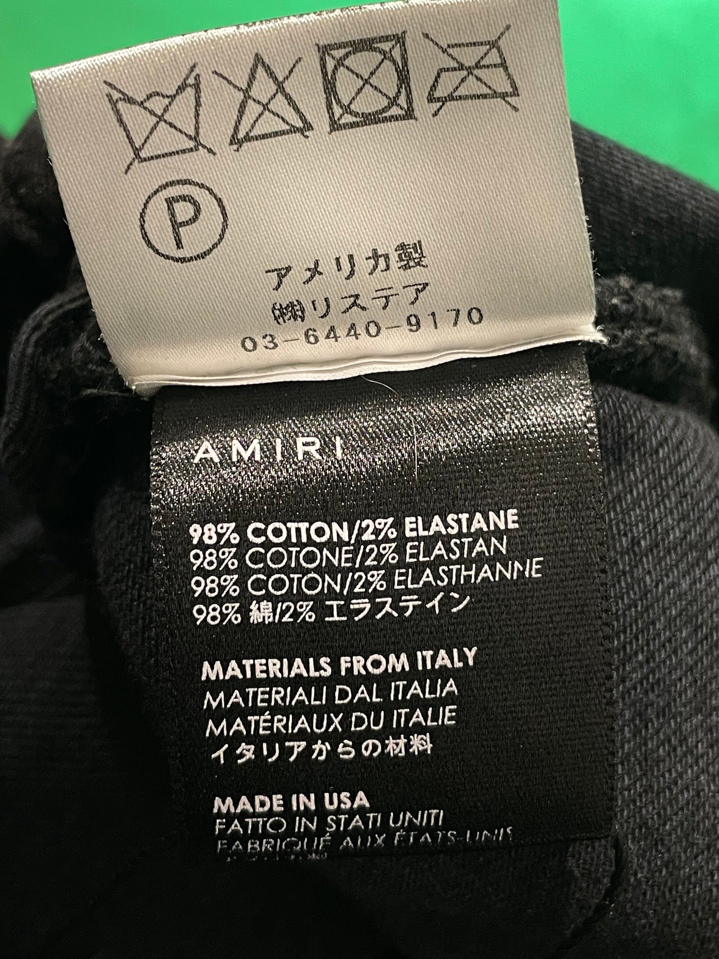 Amiri MX1 Black Black Patch Used