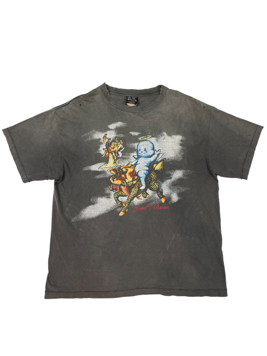 Saint Michael x Maxfield Grey Distressed Tee
