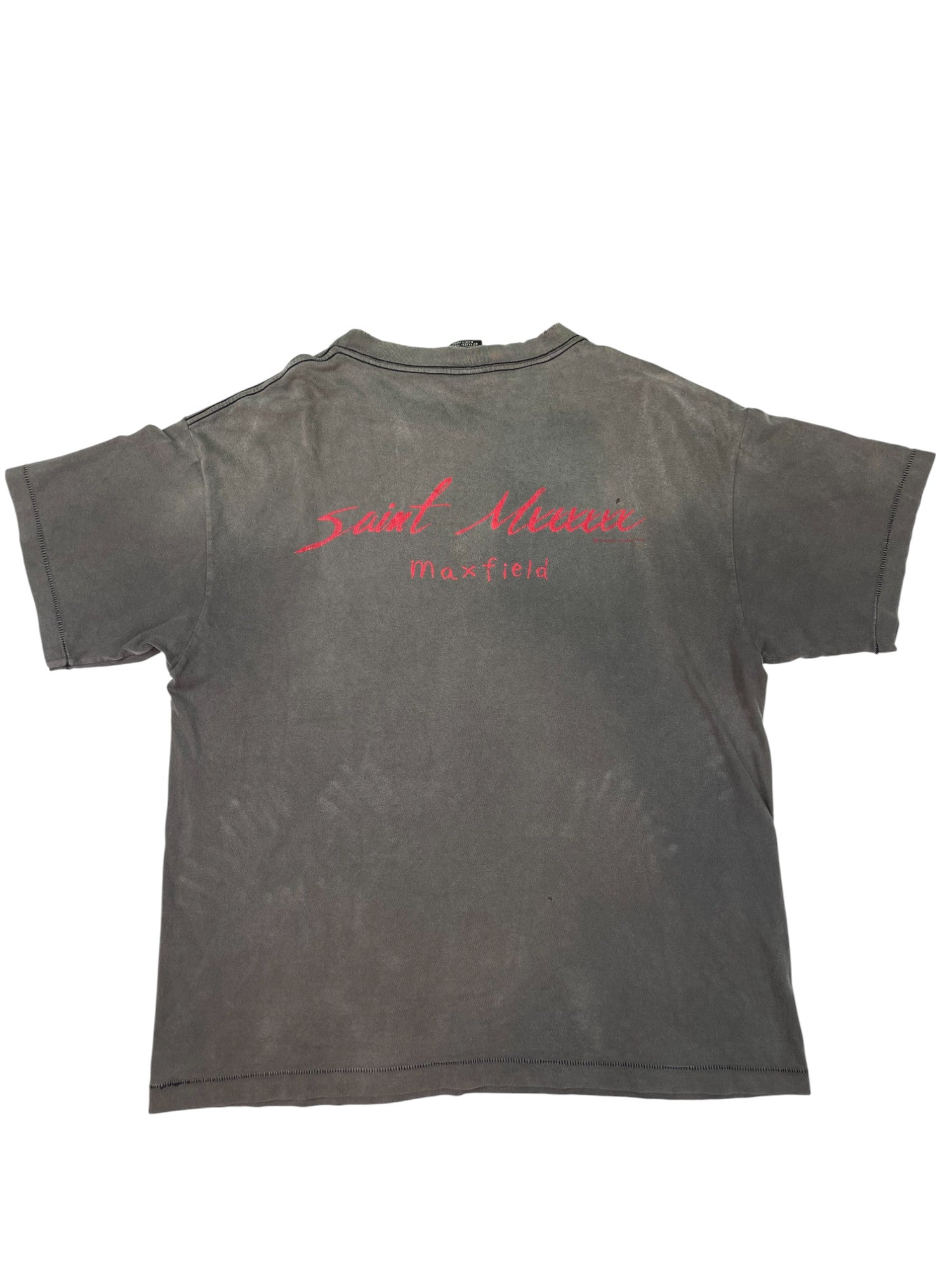Saint Michael x Maxfield Grey Distressed Tee