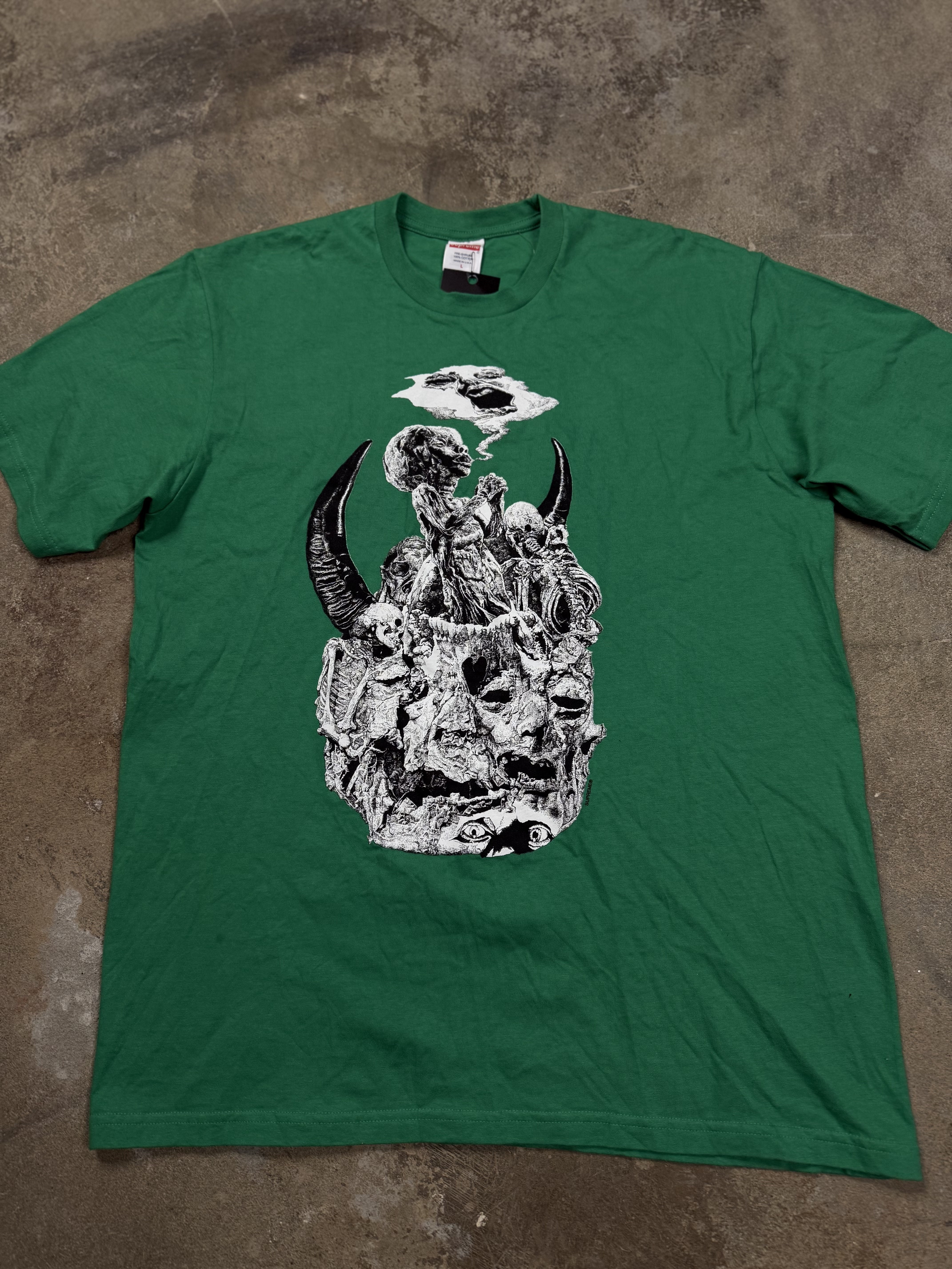 Supreme green Mutant Tee Used Large