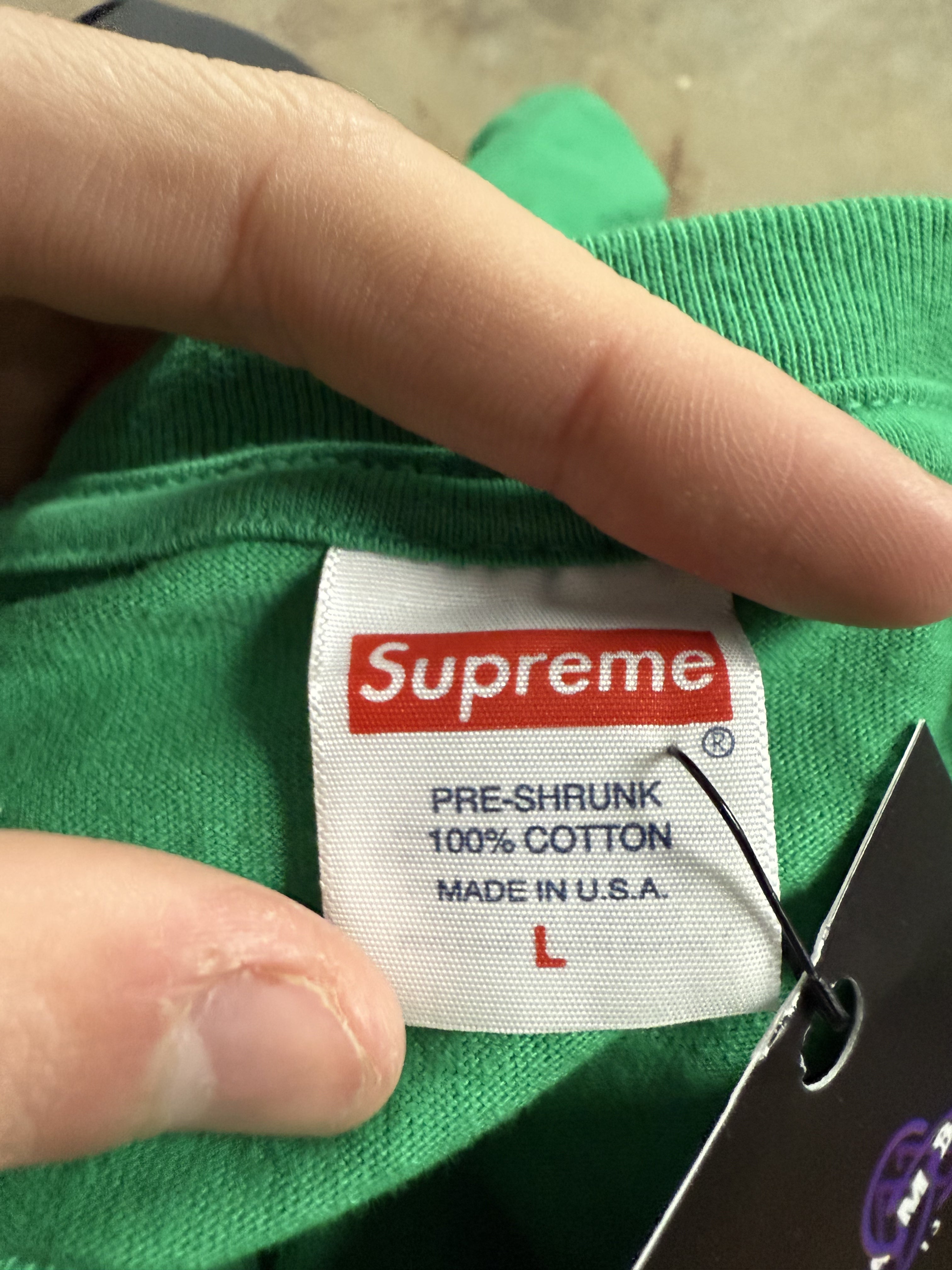 Supreme green Mutant Tee Used Large