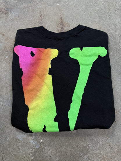 Vlone Tee green Purple Used Medium