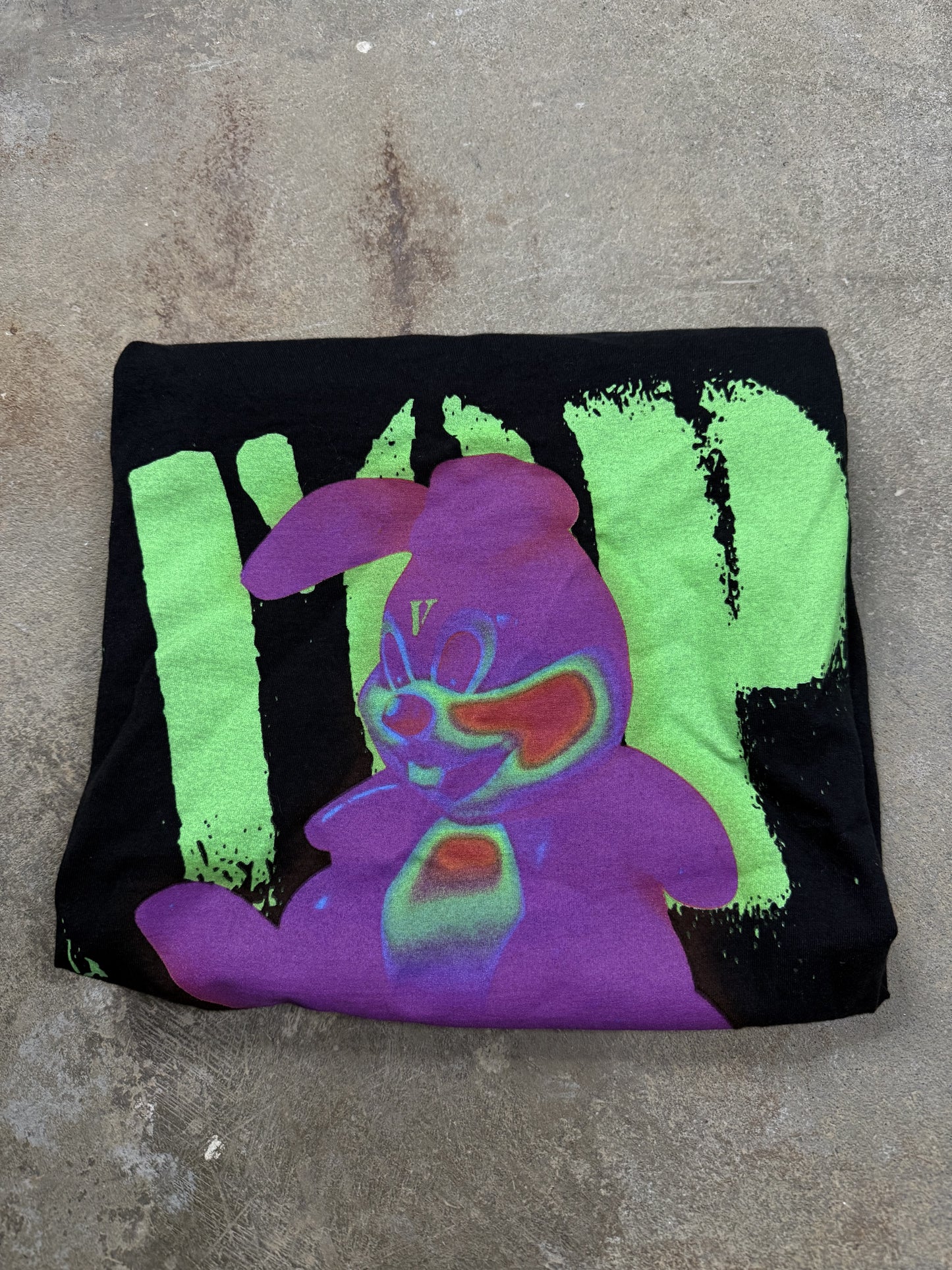 Vlone Tee green Purple Used Medium