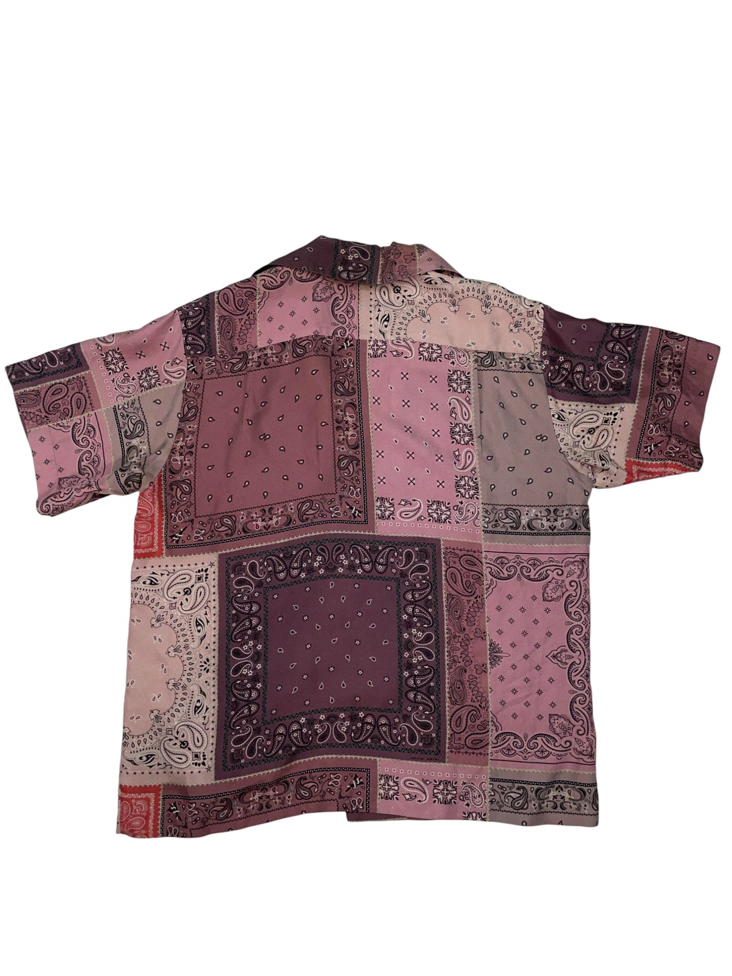 Amiri Silk Purple & Pink Paisley Button Up