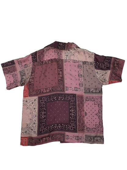 Amiri Silk Purple & Pink Paisley Button Up