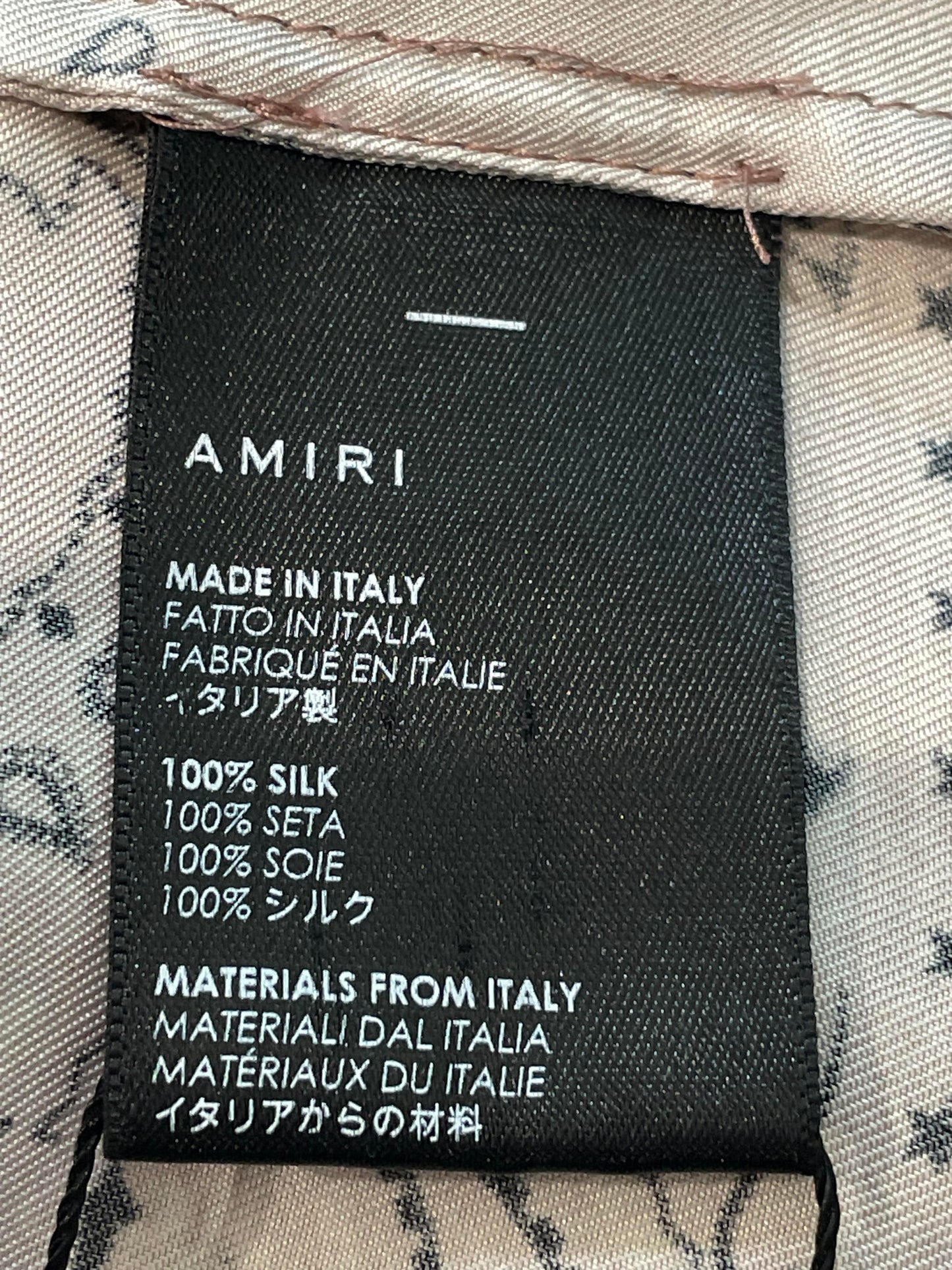 Amiri Silk Purple & Pink Paisley Button Up