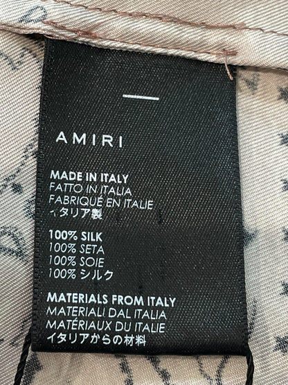 Amiri Silk Purple & Pink Paisley Button Up