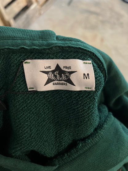 Barriers Hoodie Green Mandela Medium Used