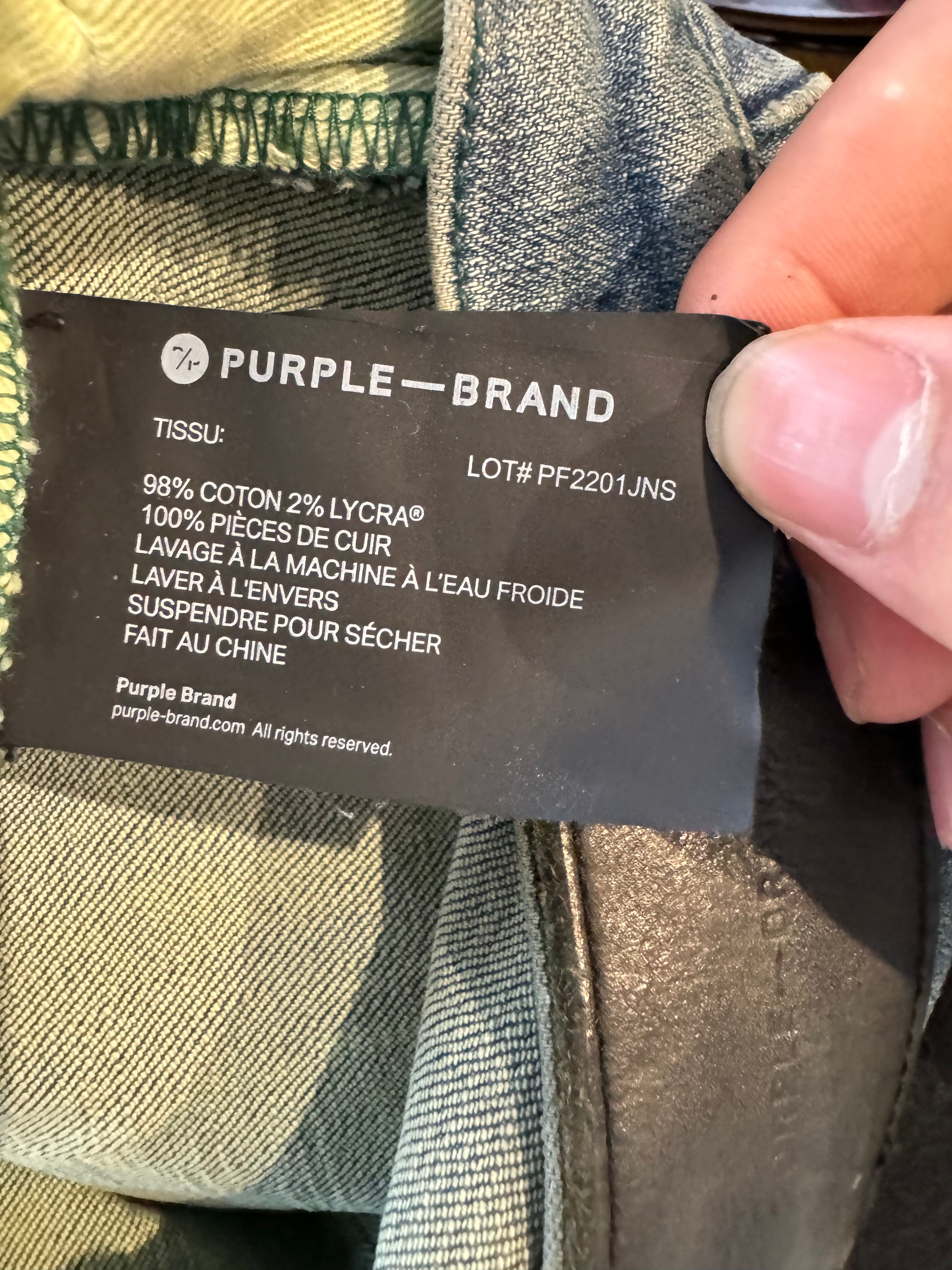 Purple Jeans Light Wash Used 32
