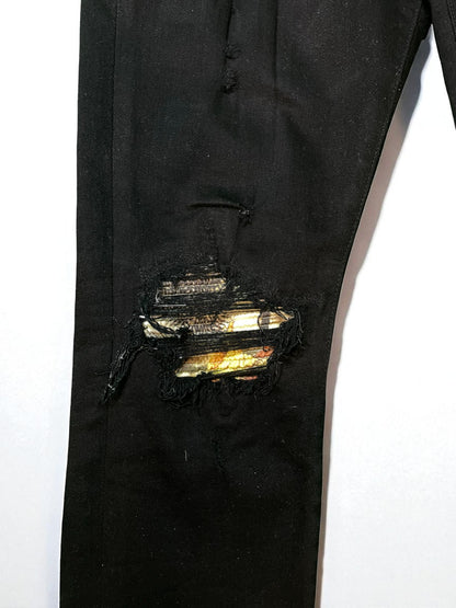 Amiri MX1 Aloha Patch Black Jeans