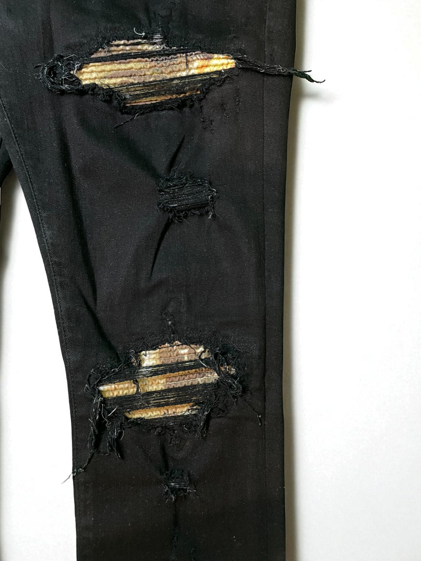 Amiri MX1 Aloha Patch Black Jeans
