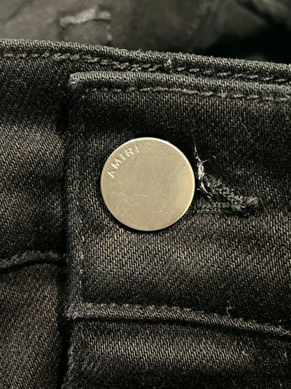 Amiri MX1 Aloha Patch Black Jeans