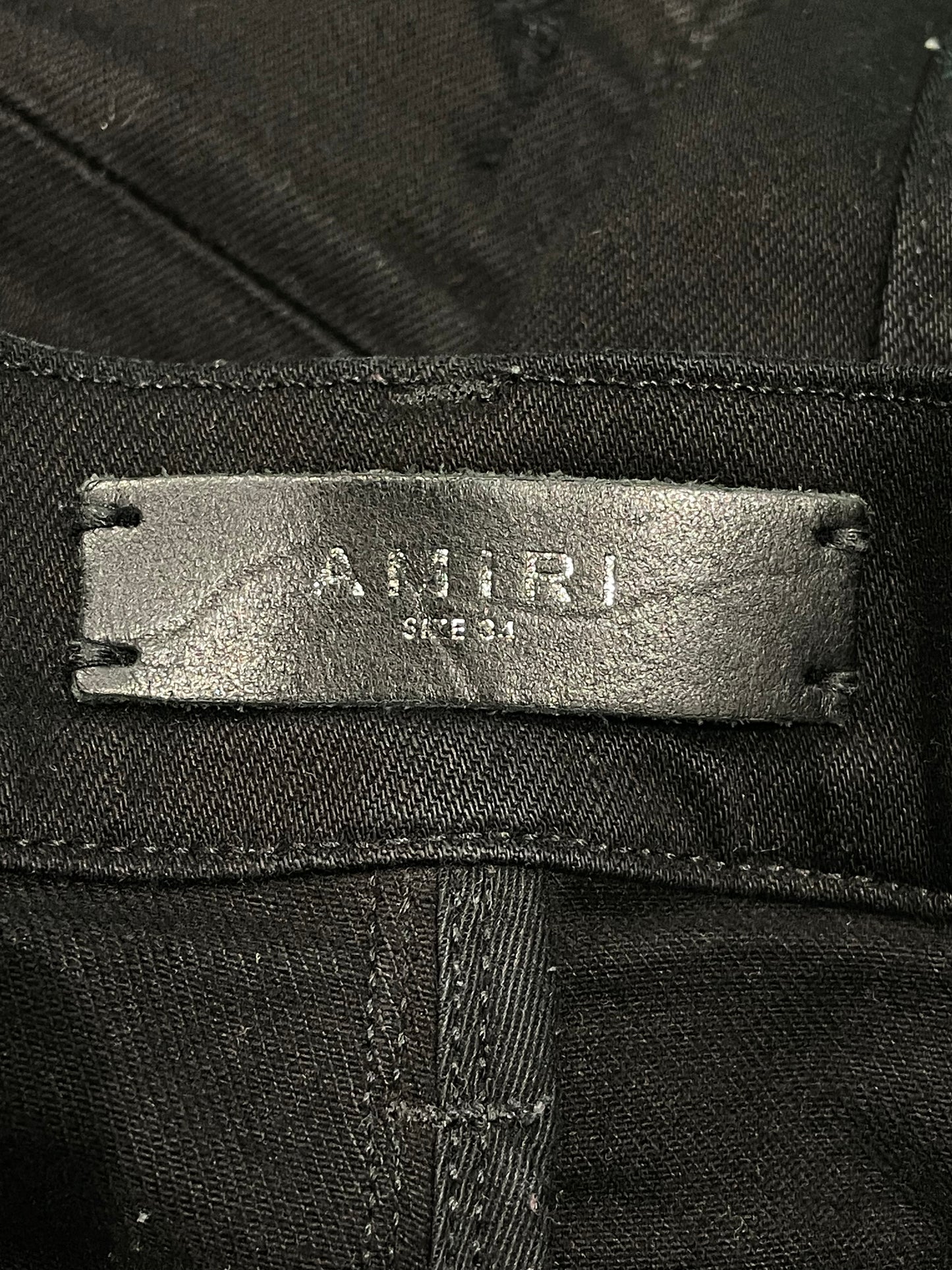 Amiri MX1 Aloha Patch Black Jeans