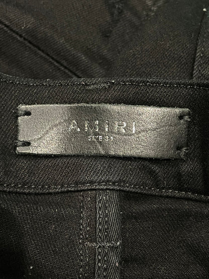 Amiri MX1 Aloha Patch Black Jeans