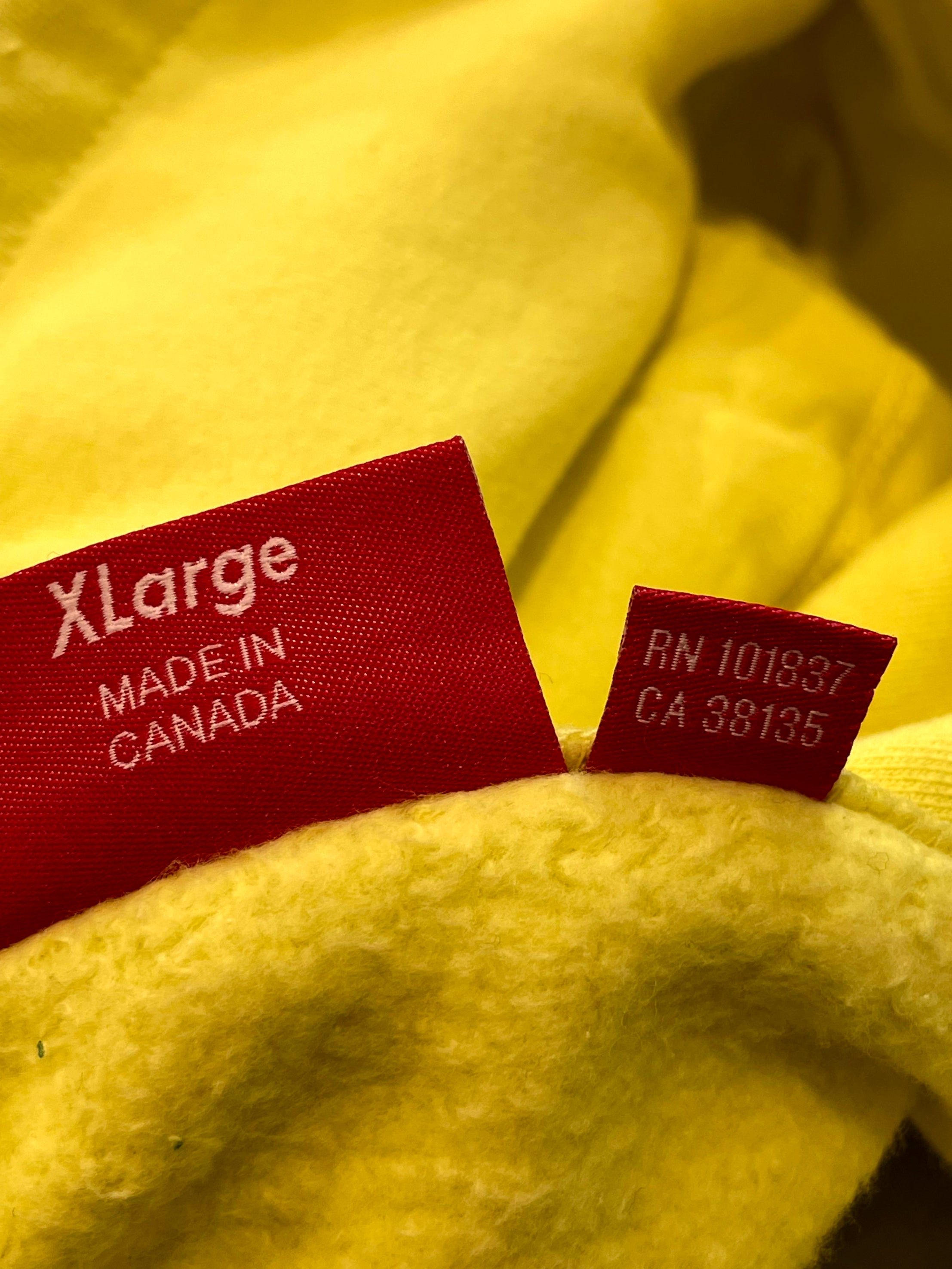 Supreme KAWS Yellow Hoodie