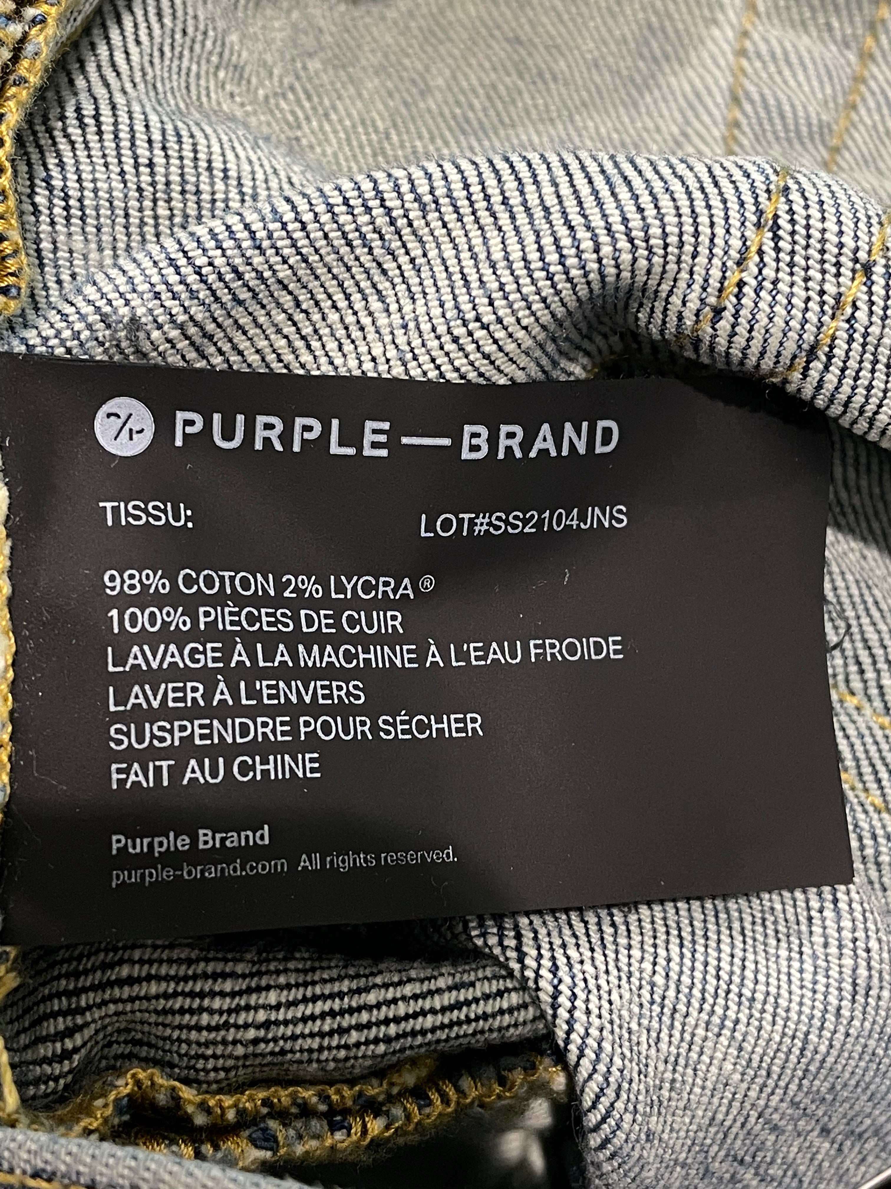 Purple Brand Plain Blue Jeans
