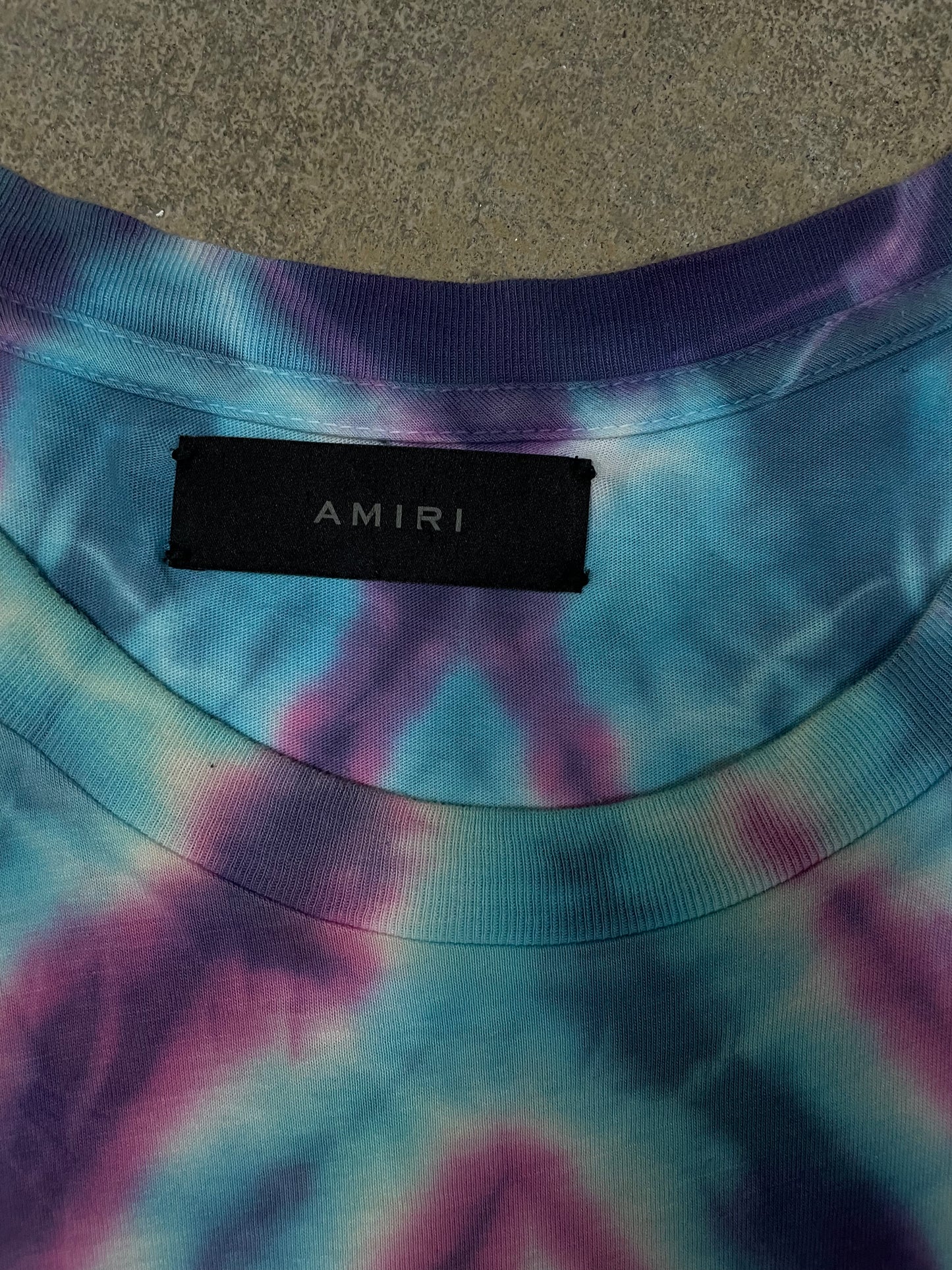 Amiri Tie Dye Dove Tee XL Used