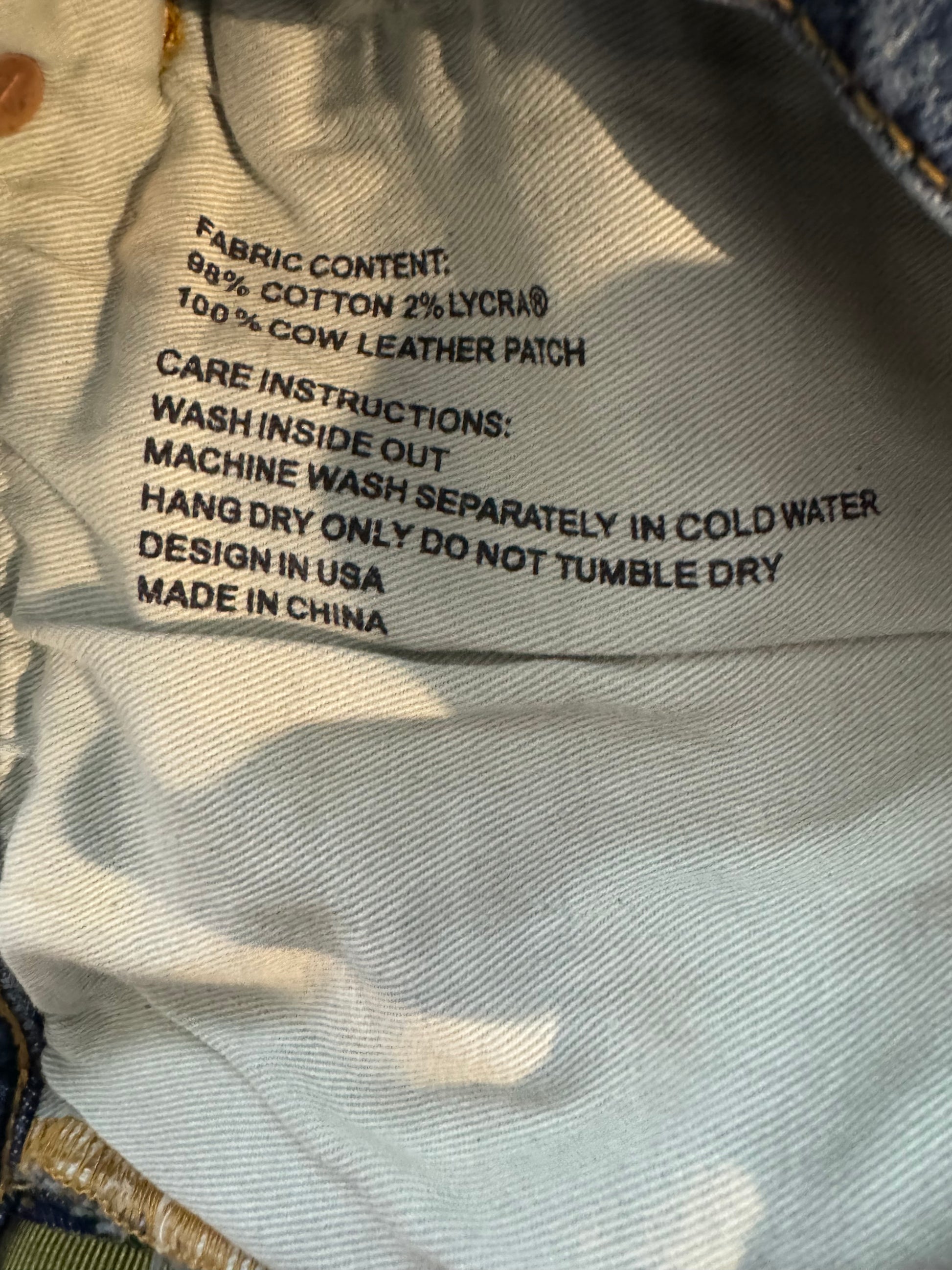 Purple Jeans Navy Used 30