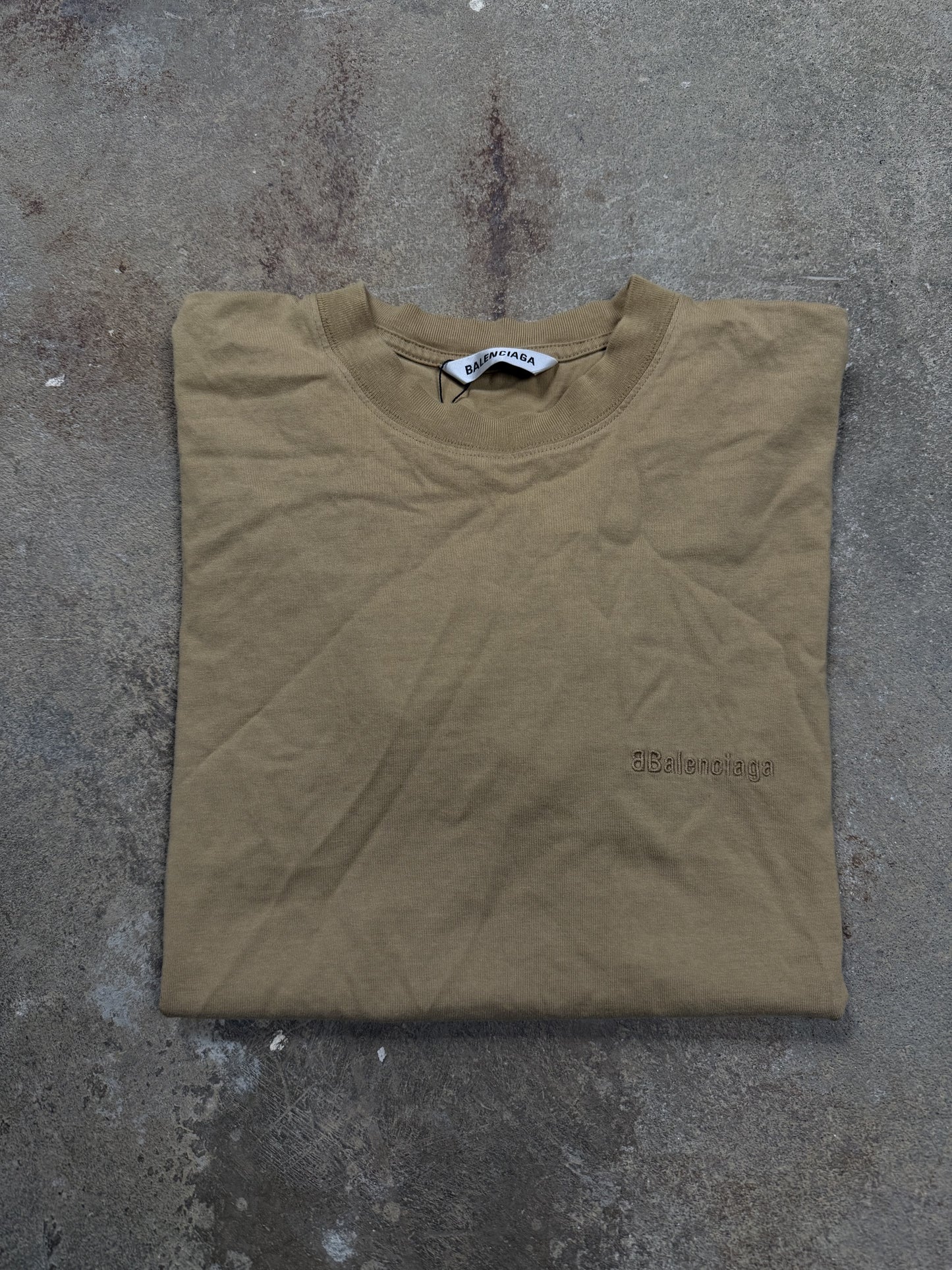 Balenciaga Brown Tee Used Small