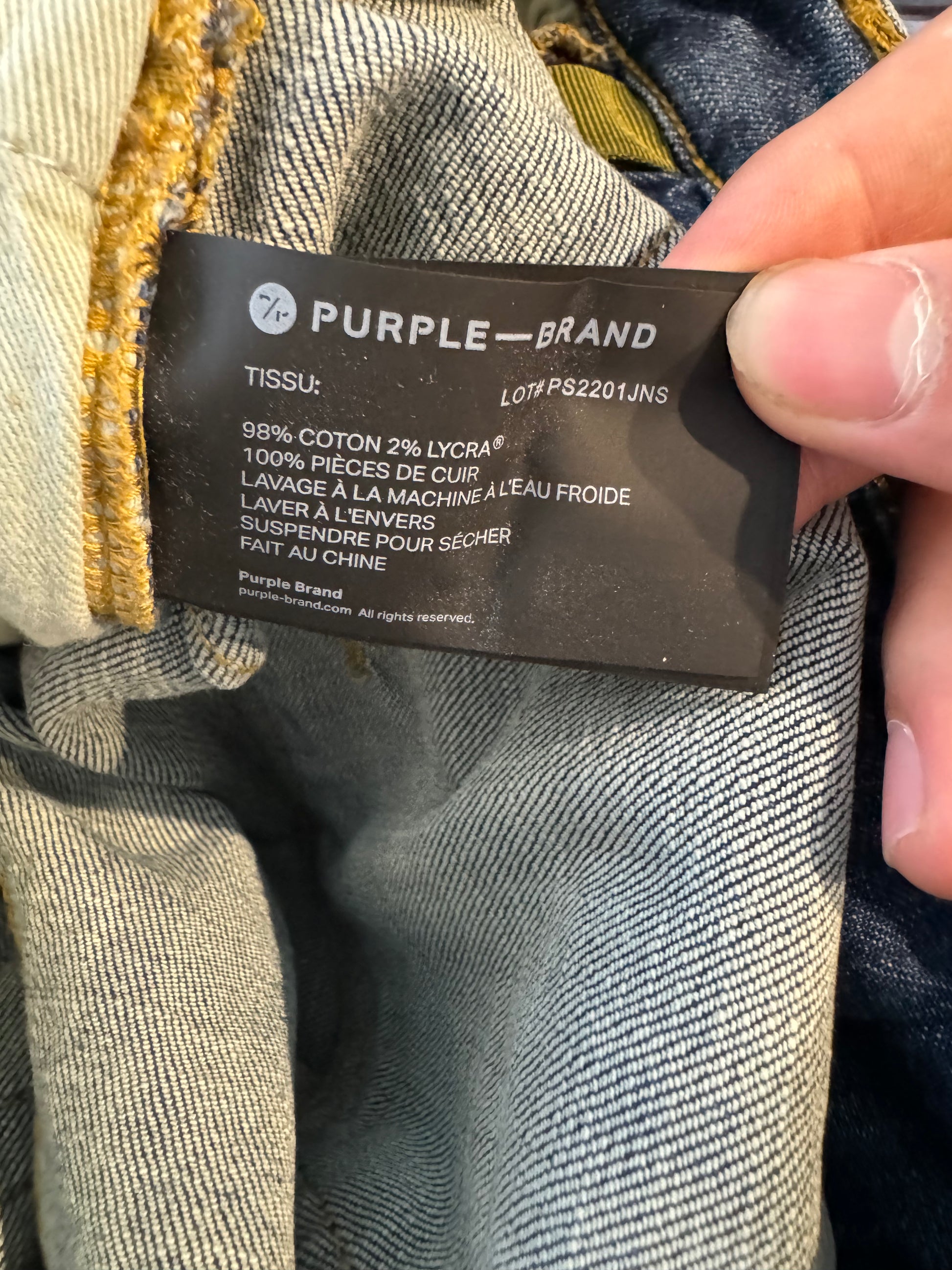 Purple Jeans Navy Used 30