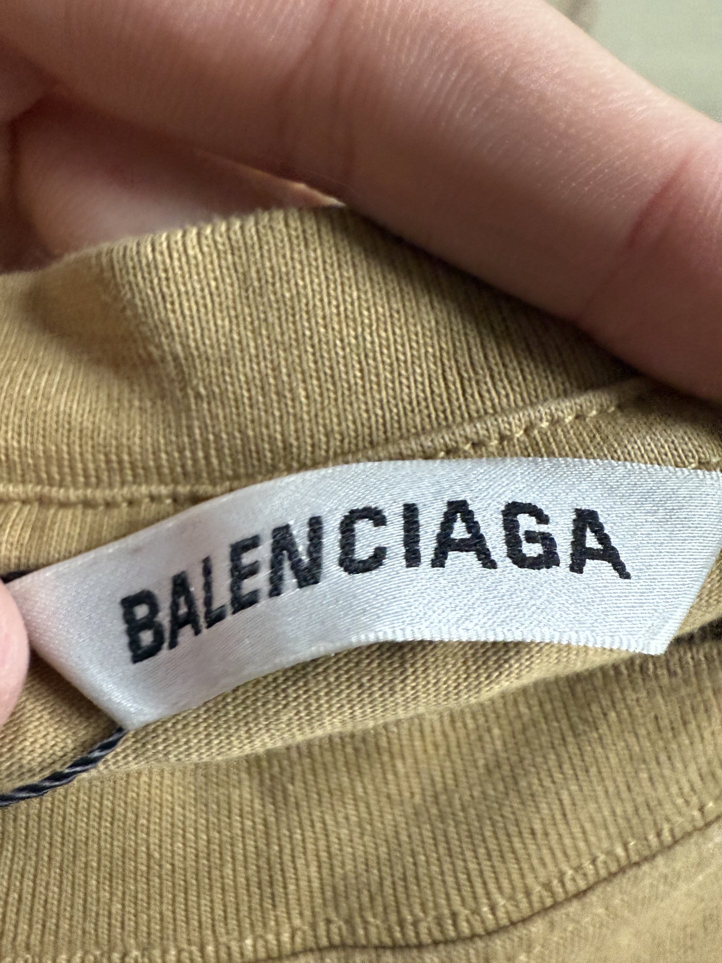 Balenciaga Brown Tee Used Small