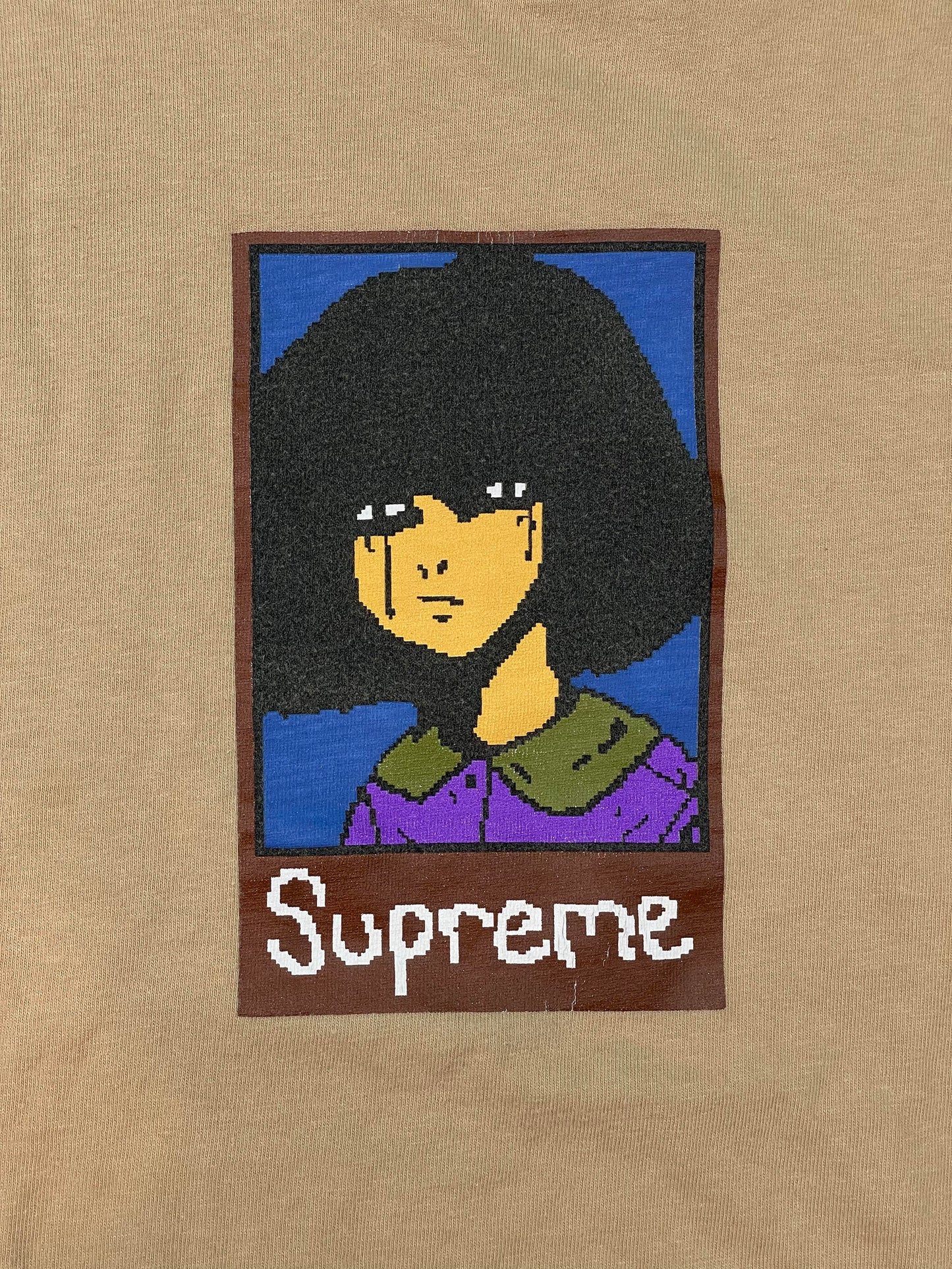 Supreme Digital Face Beige Tee