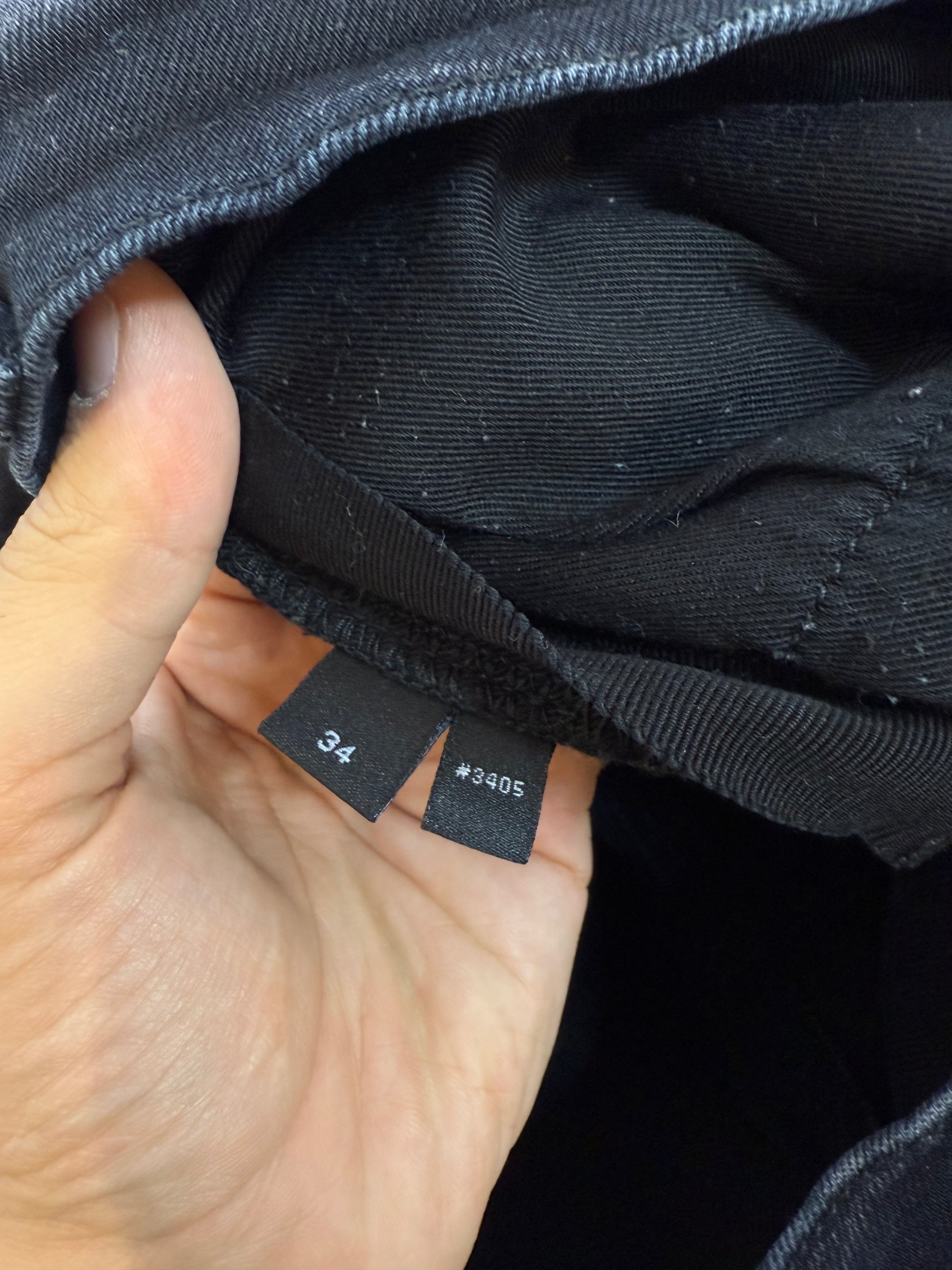 Amiri MX1 Black White Red Patch Used 34