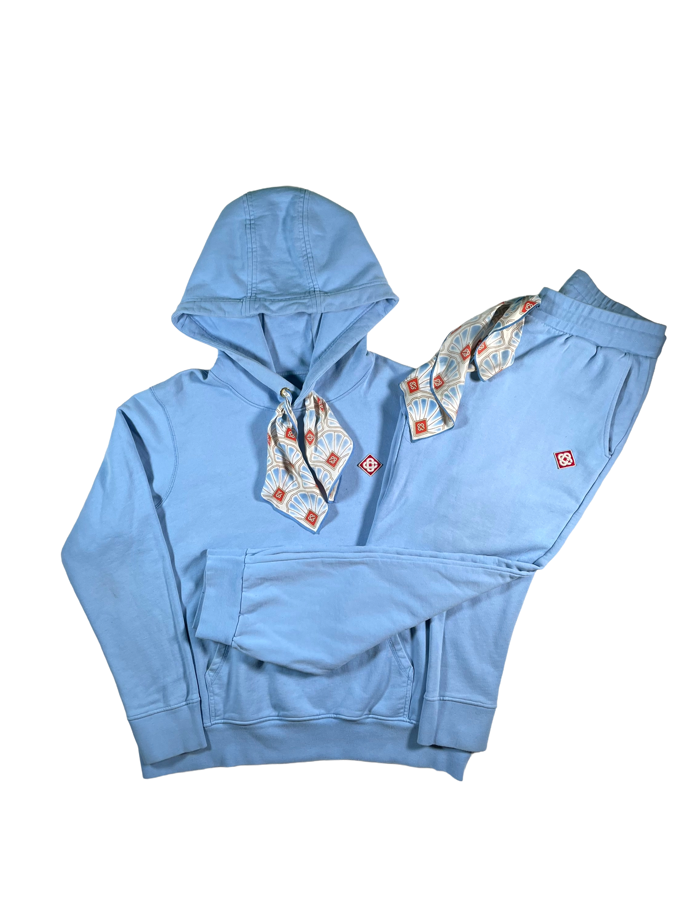 Casablanca Ribbon Baby Blue Sweatsuit