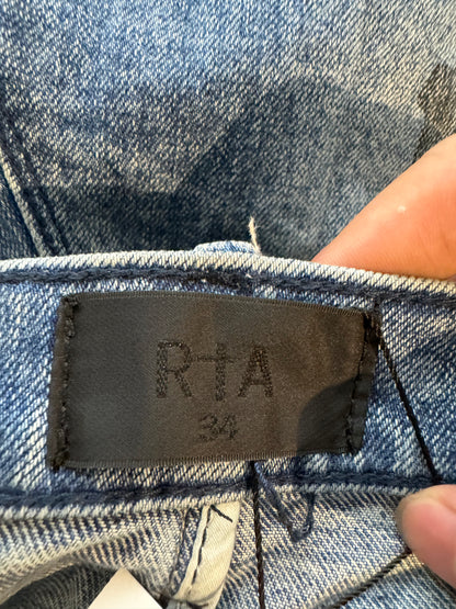 RTA Jeans Blue Distressed Used 34