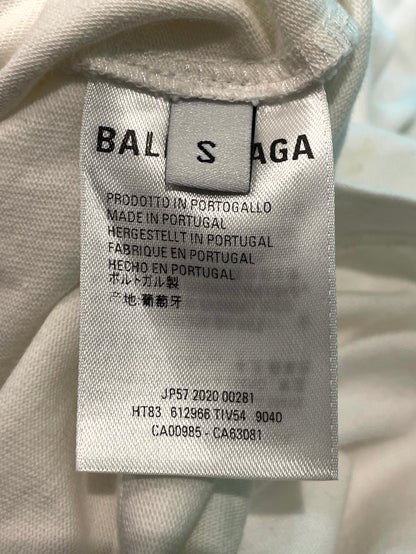 Balenciaga Trademark Logo White Tee