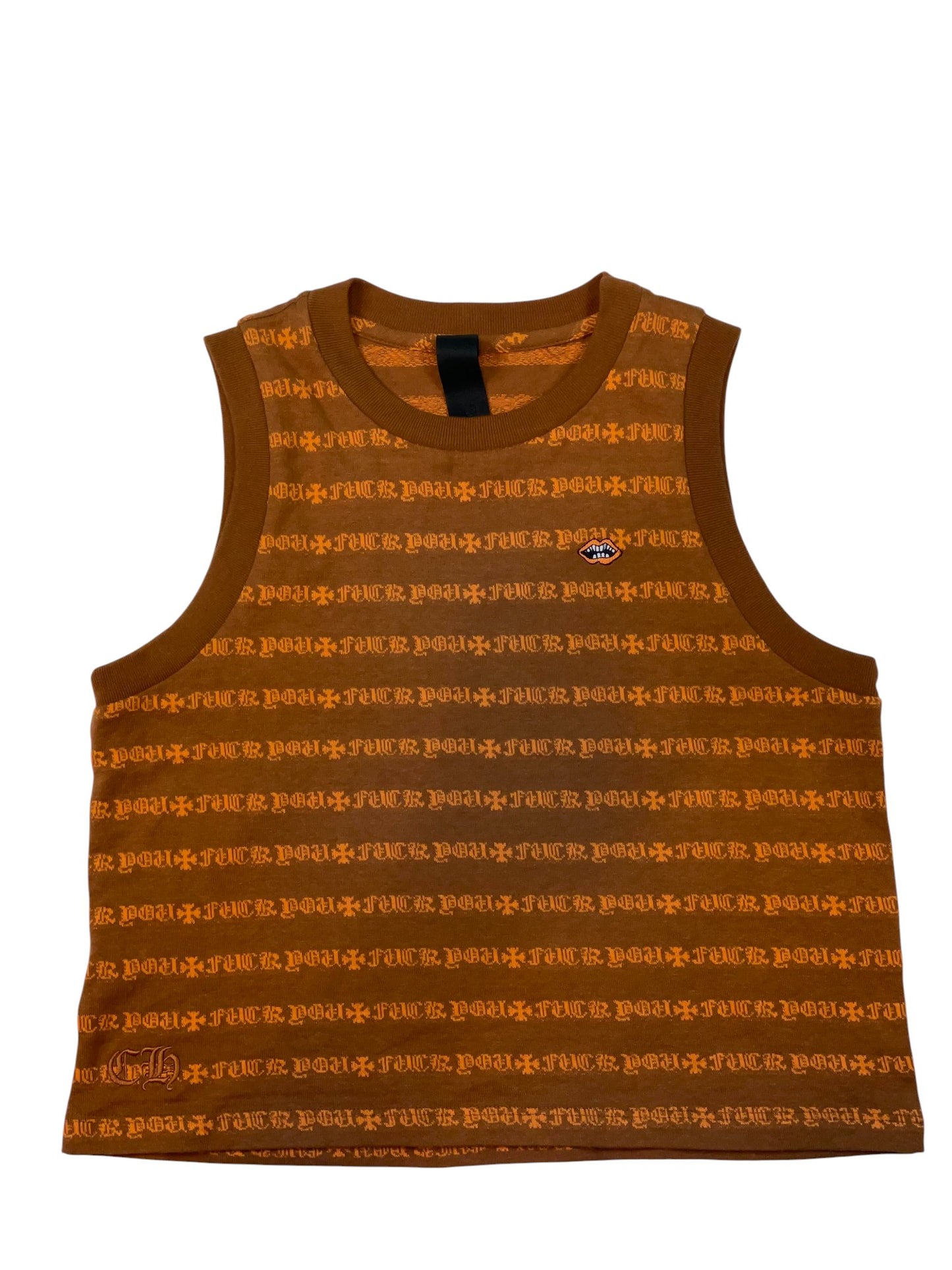 Chrome Hearts x Mattyboy Teens From Mars Brown & Orange Tank Top