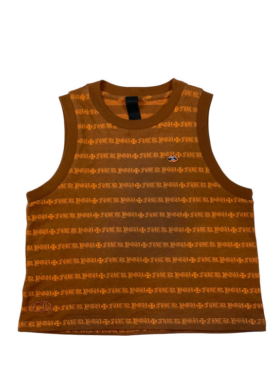 Chrome Hearts x Mattyboy Teens From Mars Brown & Orange Tank Top